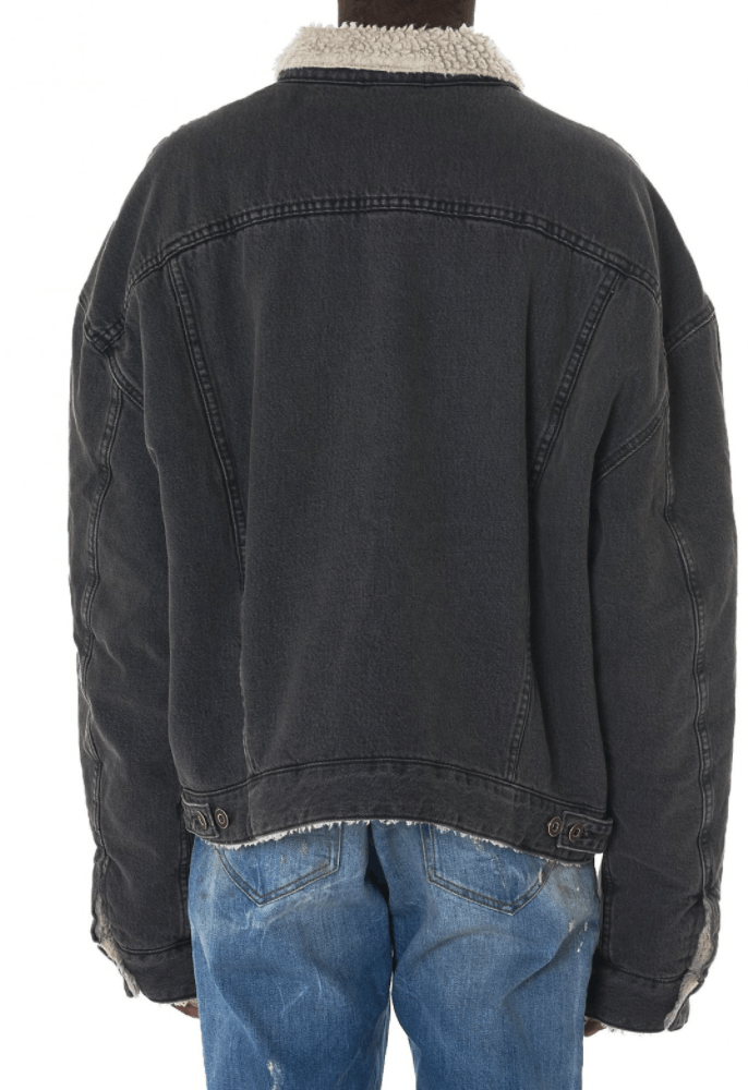 Yeezy Season Classic Sherpa Jean Jacket in Ink Grailed