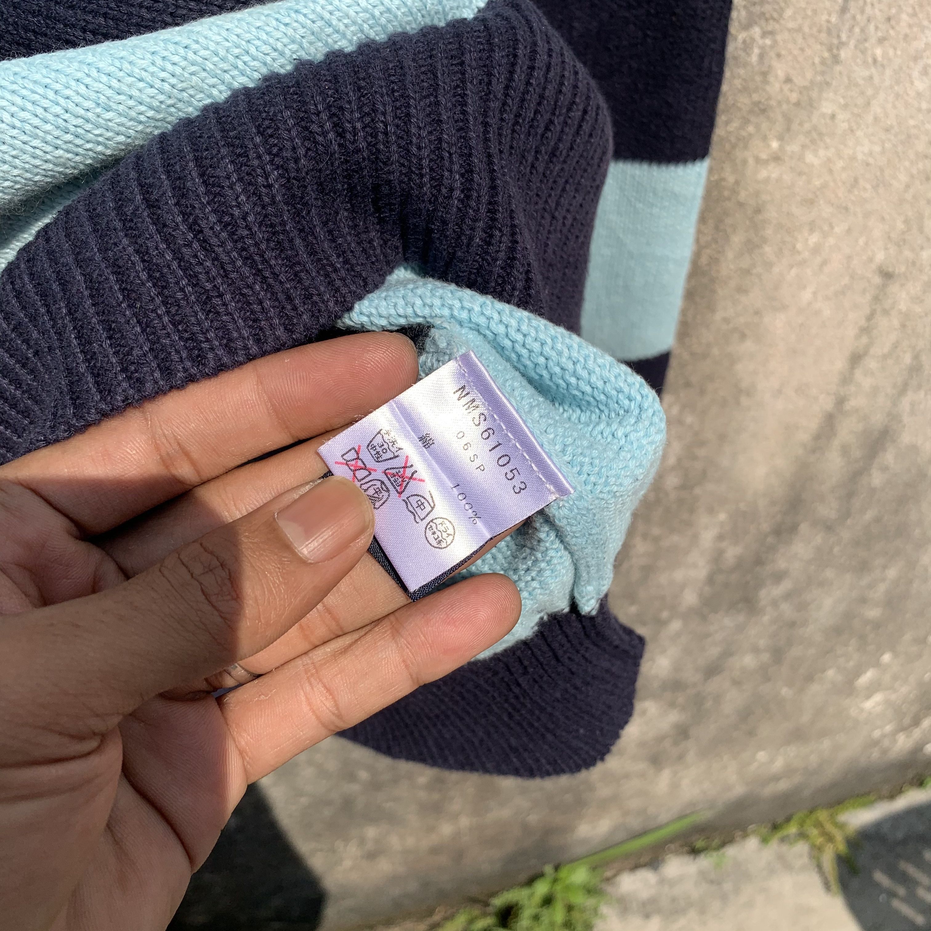 Nautica Vintage Nautica Knit Striped Jumper Japanese Baggy Sweater Size US L / EU 52-54 / 3 - 5 Thumbnail