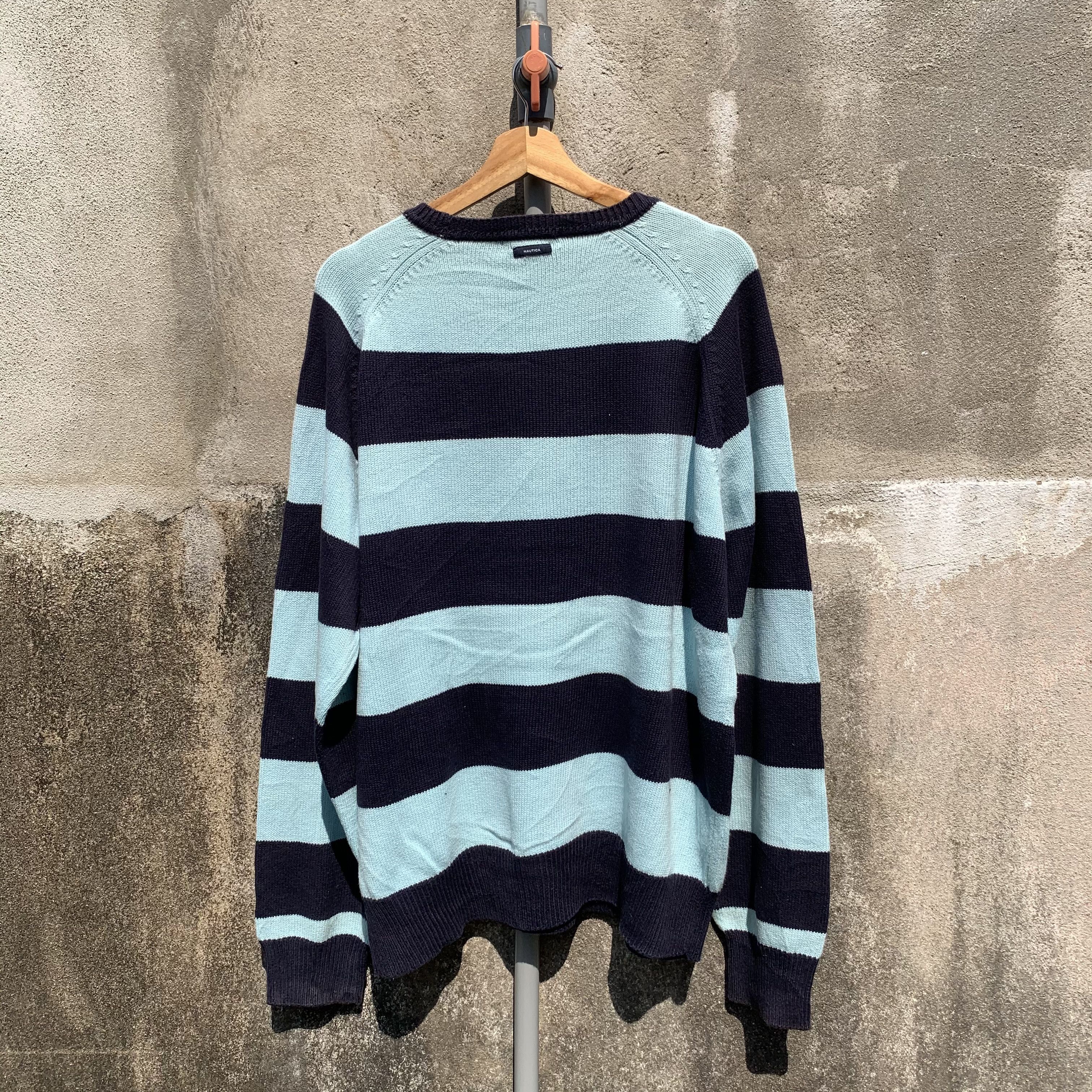Nautica Vintage Nautica Knit Striped Jumper Japanese Baggy Sweater Size US L / EU 52-54 / 3 - 10 Thumbnail