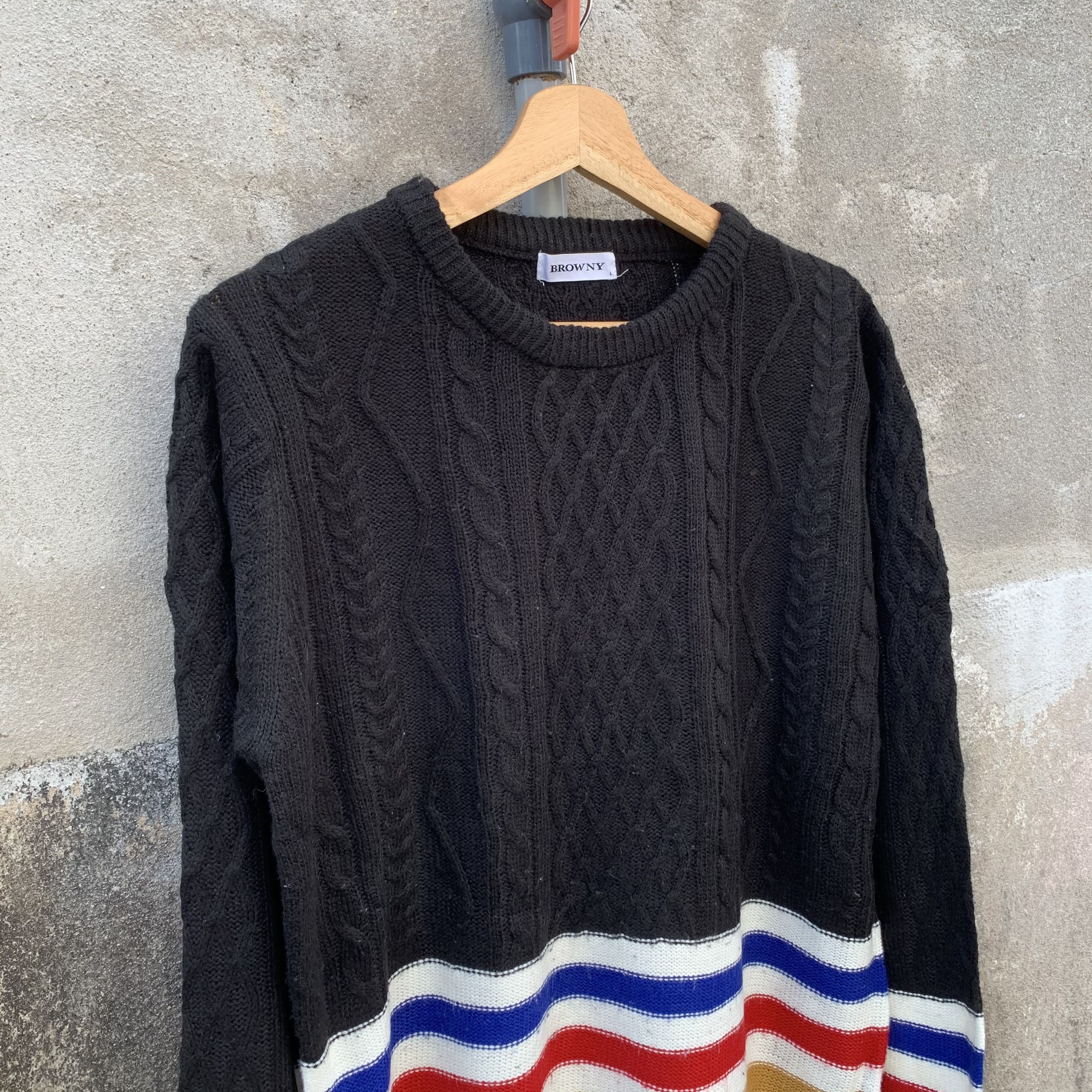 Japanese Brand Lace Cable Knit Japanese Brand Sweater Knitwear Size US M / EU 48-50 / 2 - 3 Thumbnail