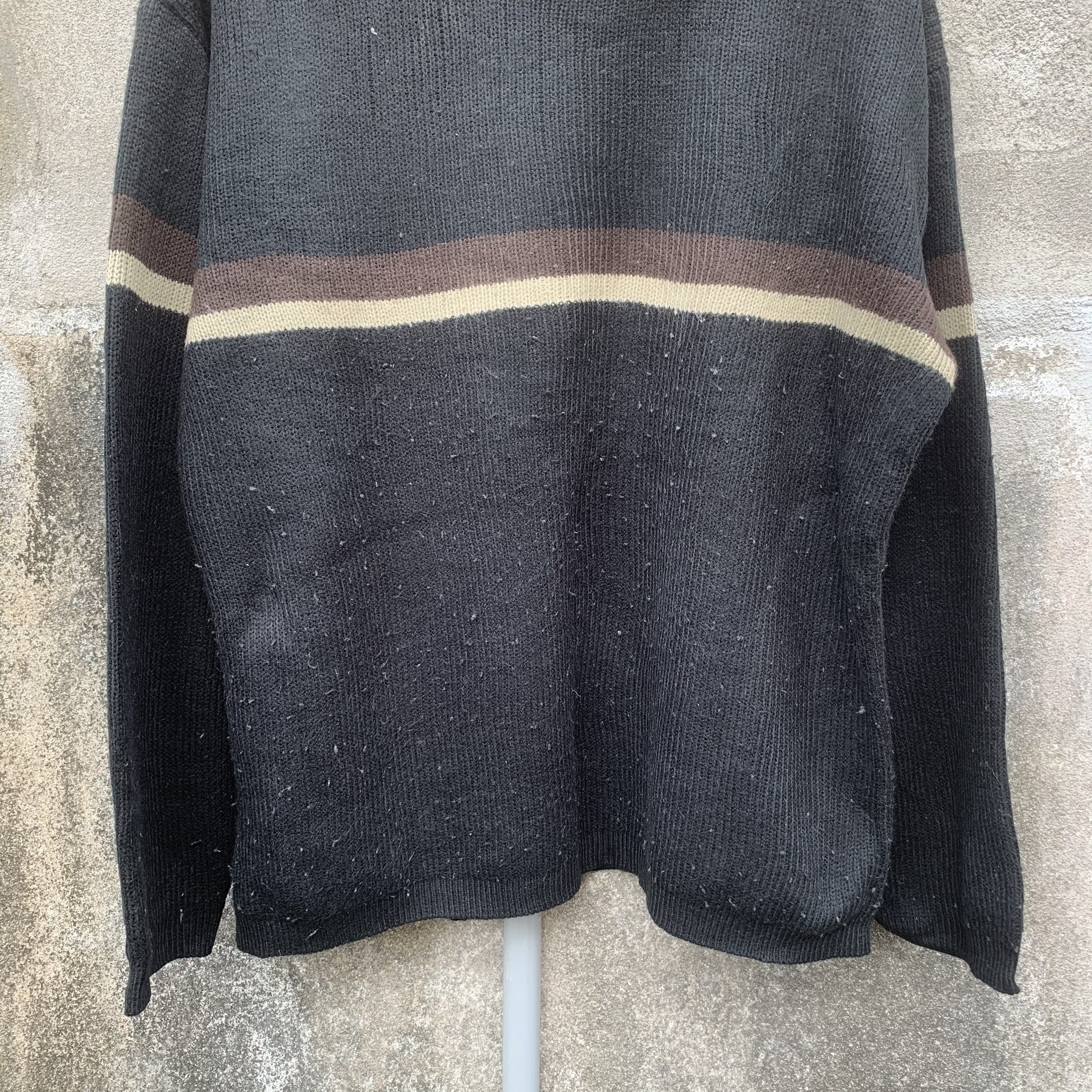 Aran Isles Knitwear STEALS 💥Japanese Vintage Knit Jumper Black Pullover Sweater Size US L / EU 52-54 / 3 - 3 Thumbnail