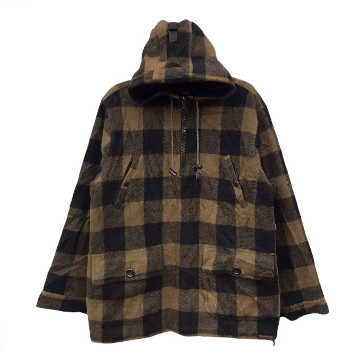 Japanese Brand go west half zipper wool jacket hooded Size US M / EU 48-50 / 2 - 1 Thumbnail