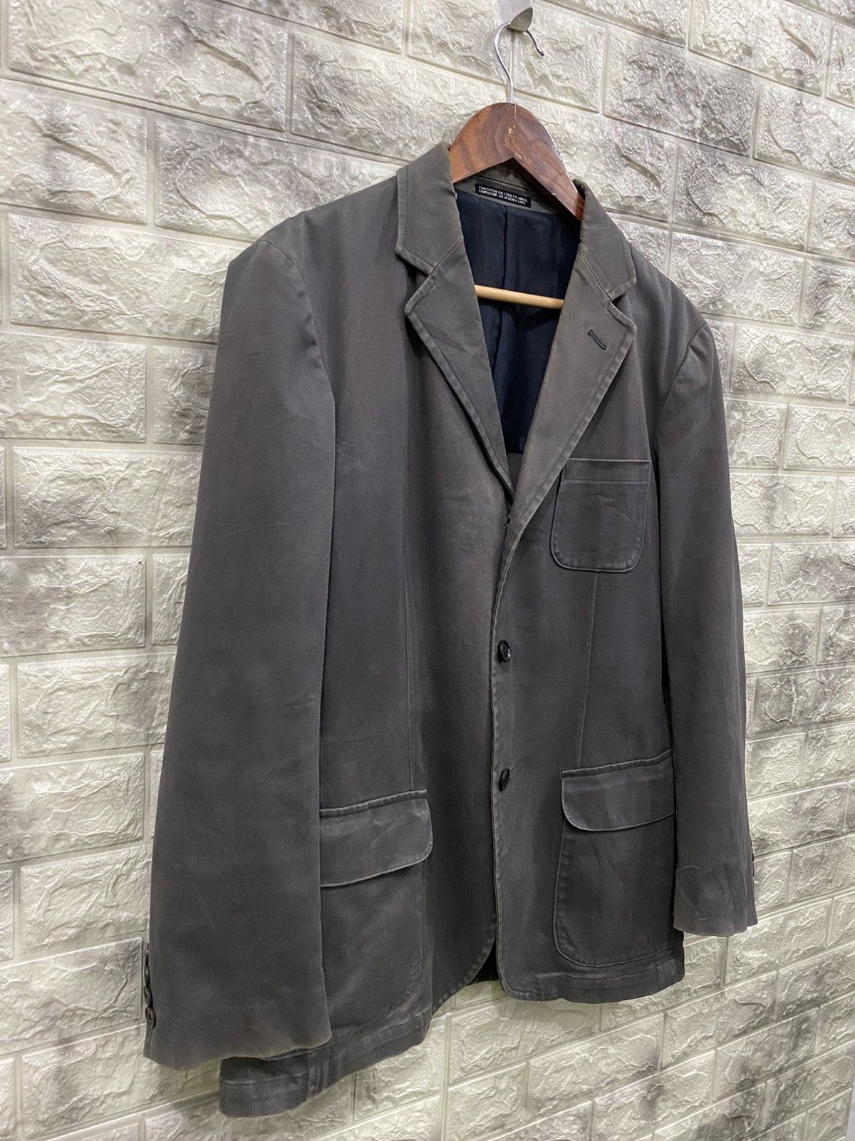 Designer × Japanese Brand × Yohji Yamamoto Ined Homme Cotton Jacket Size US M / EU 48-50 / 2 - 3 Thumbnail