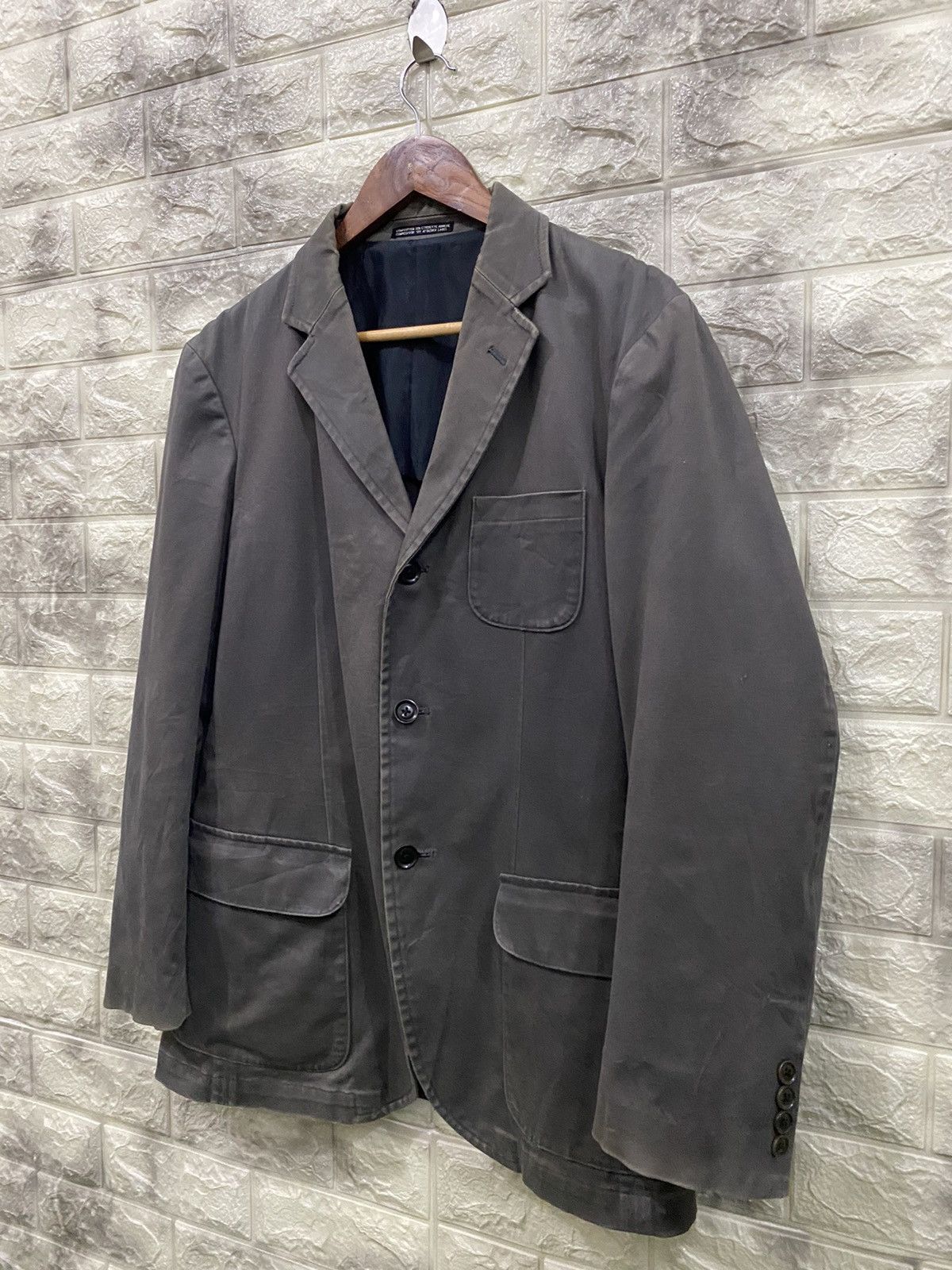 Designer × Japanese Brand × Yohji Yamamoto Ined Homme Cotton Jacket Size US M / EU 48-50 / 2 - 2 Thumbnail