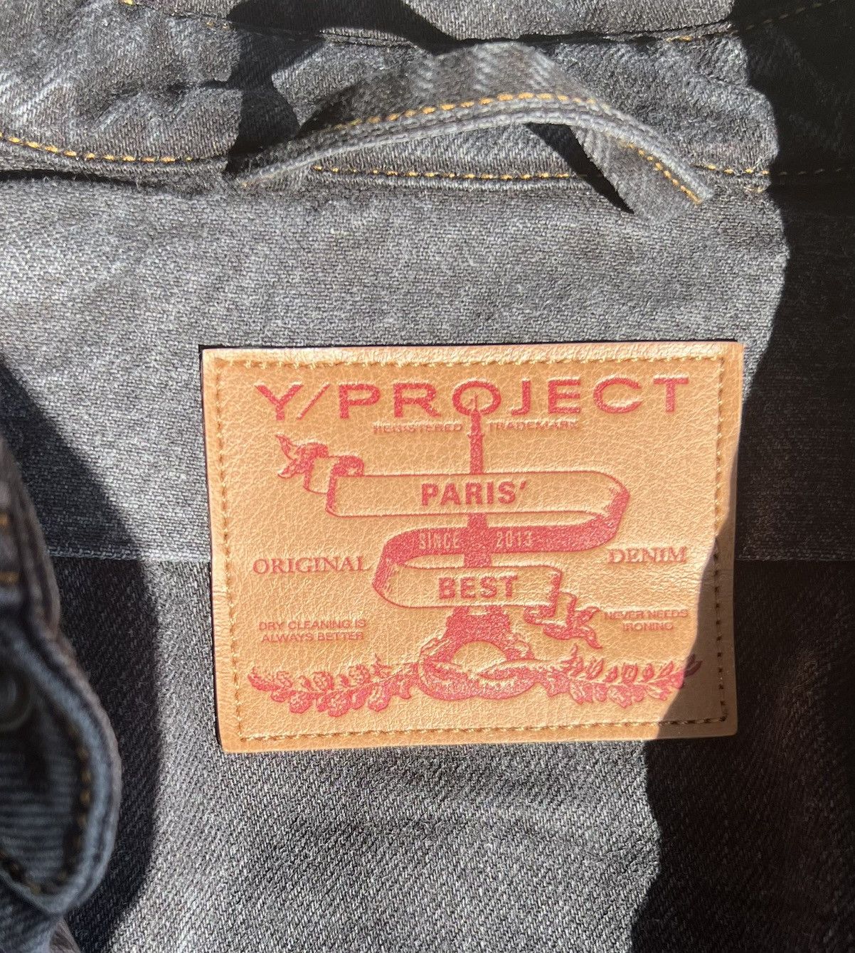 Y/Project Y/project Black Denim Jacket Size US M / EU 48-50 / 2 - 2 Thumbnail
