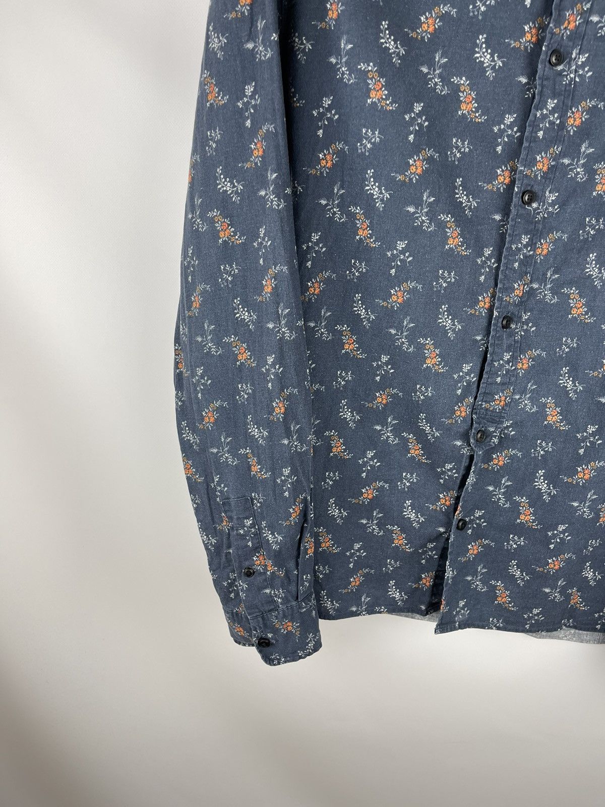 Allsaints Allsaints chesaw ls shirt cotton flannel flower floral print Size US XL / EU 56 / 4 - 3 Thumbnail