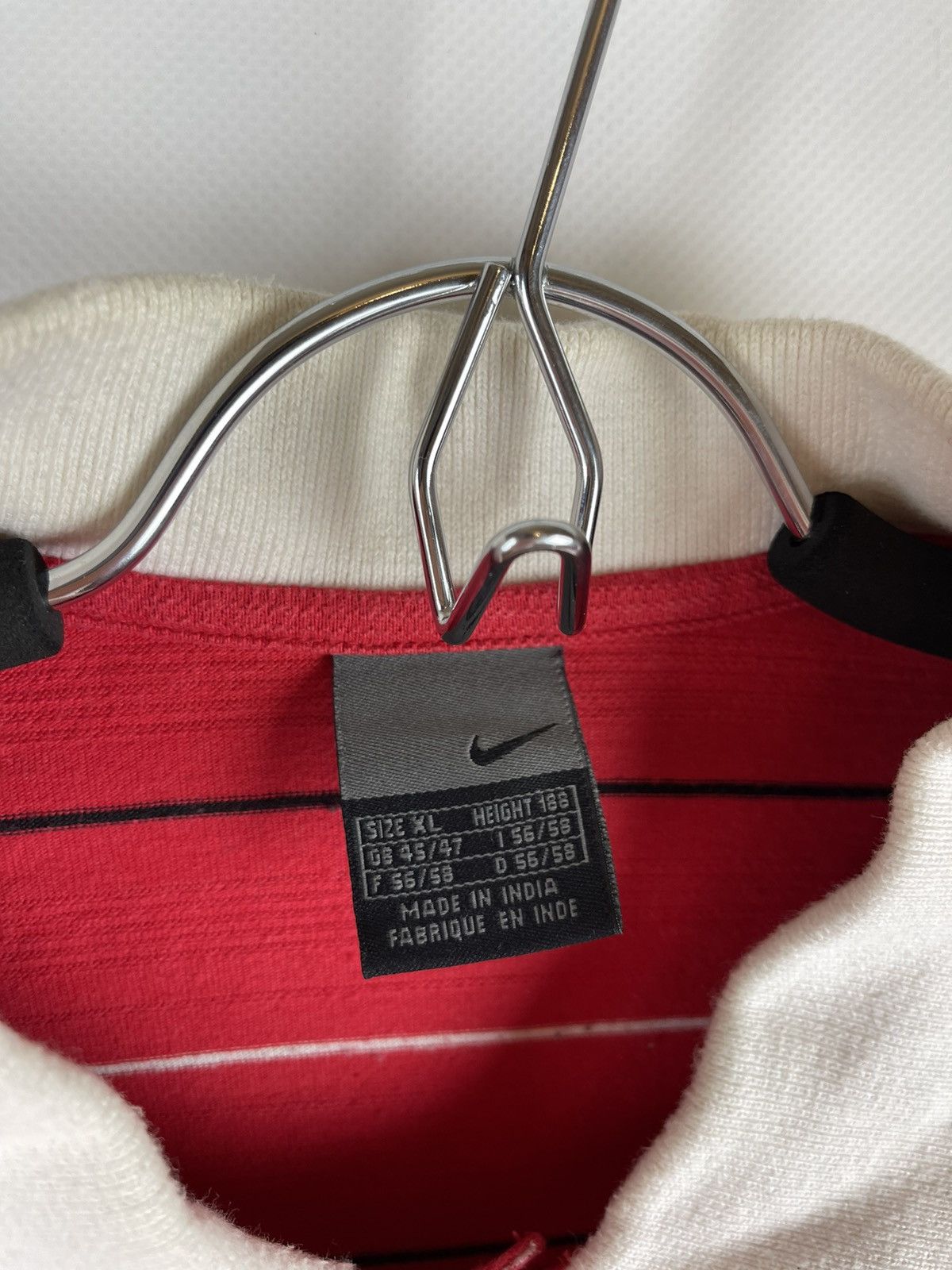 Nike Nike Manchester United vintage y2k striped polo tee soccer Size US XL / EU 56 / 4 - 6 Thumbnail