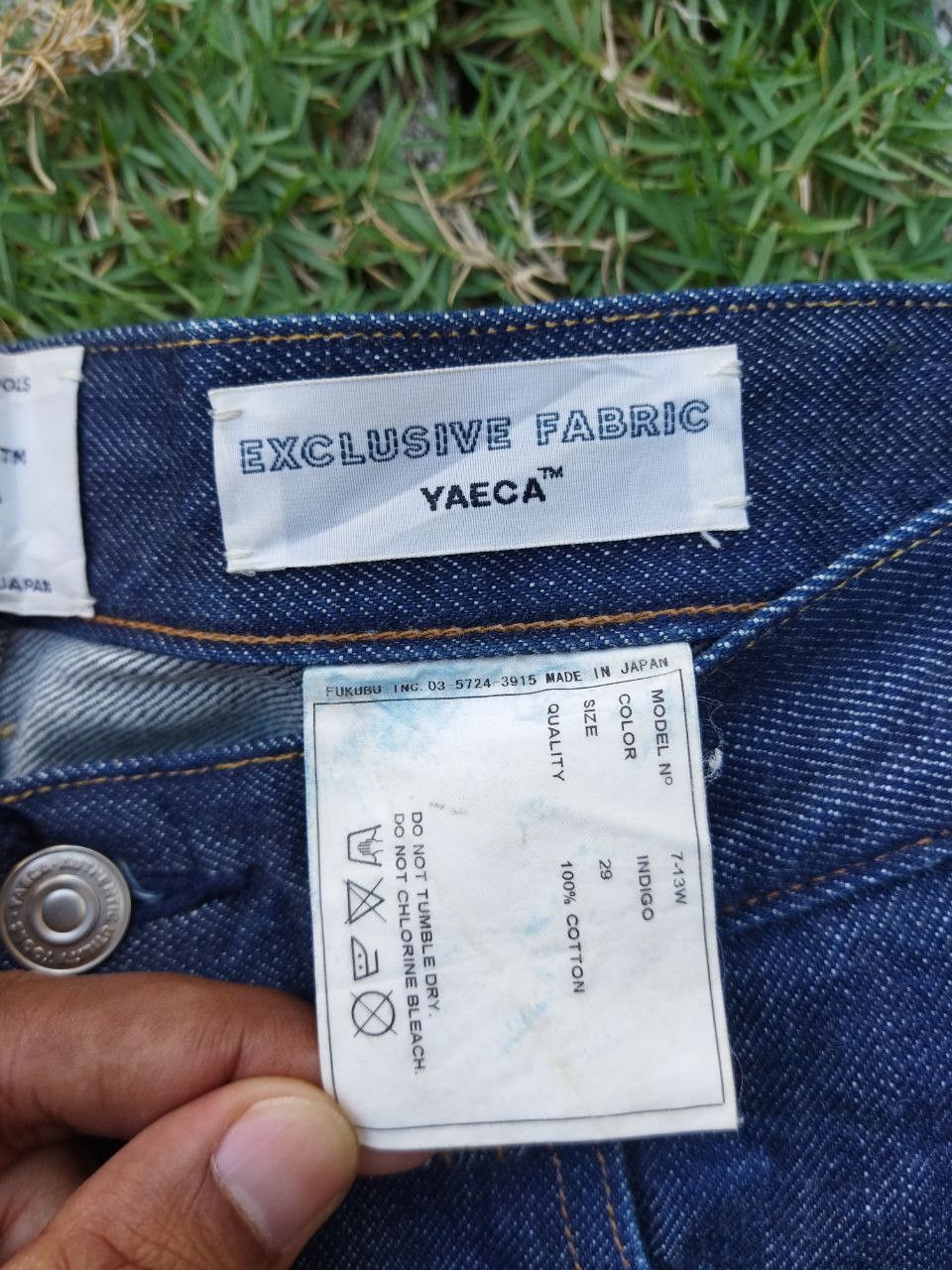 YAECA Vintage Japanese Yaeca Exclusive Fabrics Jeans Size US 29 - 4 Thumbnail