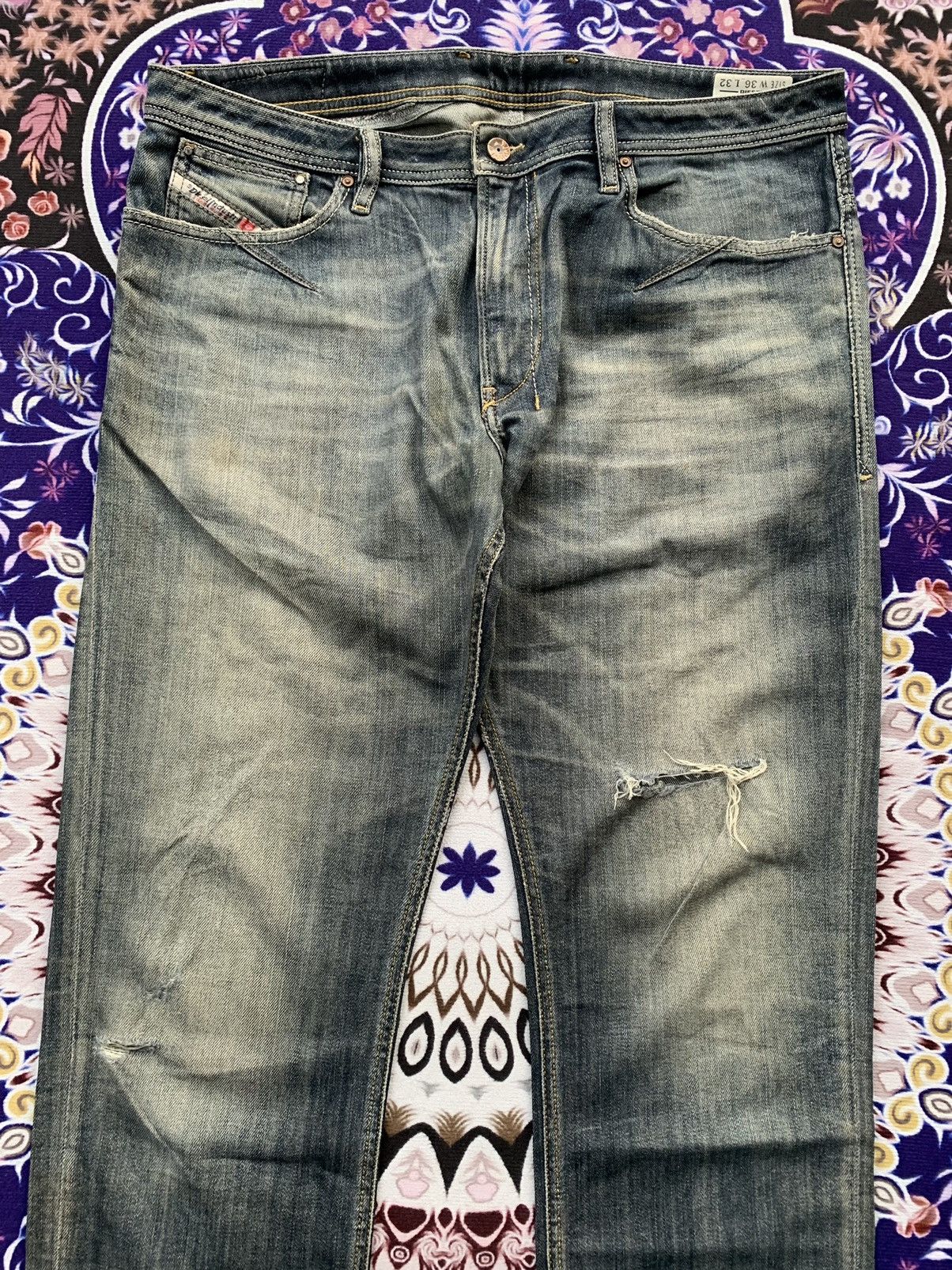 Diesel Vintage Diesel Industry Faded Wash Denim Size US 38 / EU 54 - 2 Thumbnail