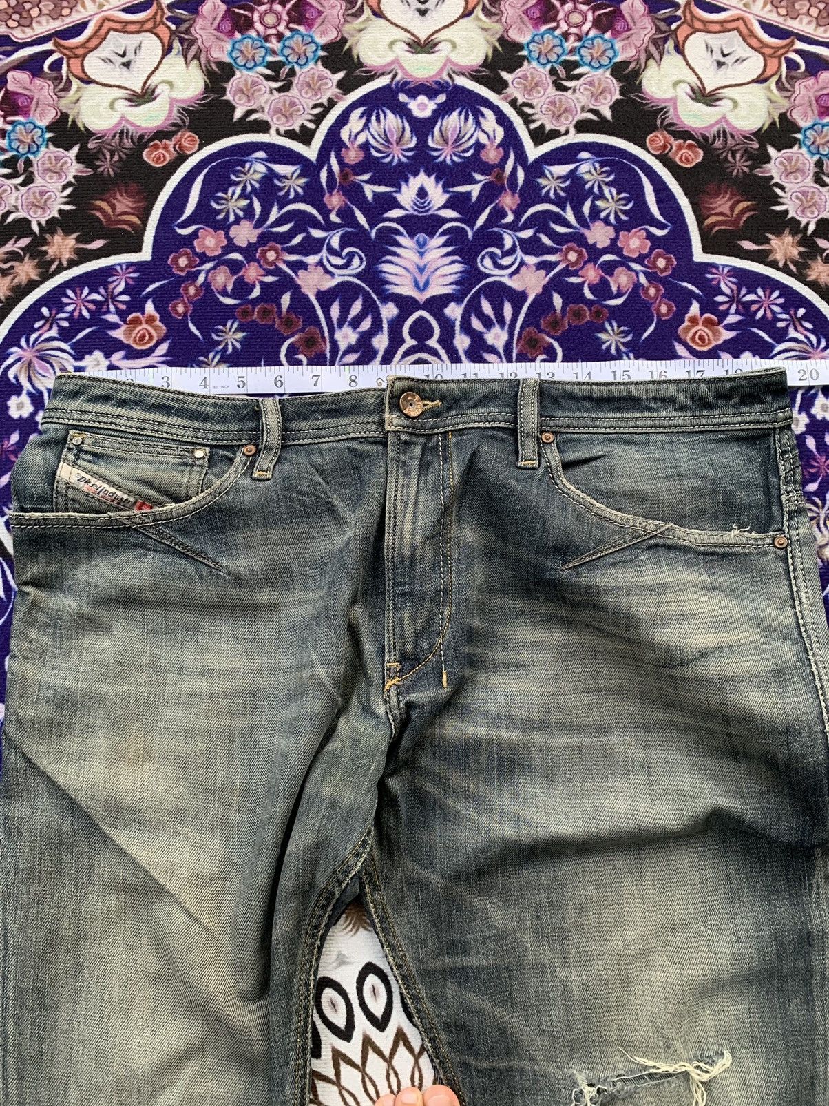 Diesel Vintage Diesel Industry Faded Wash Denim Size US 38 / EU 54 - 12 Thumbnail