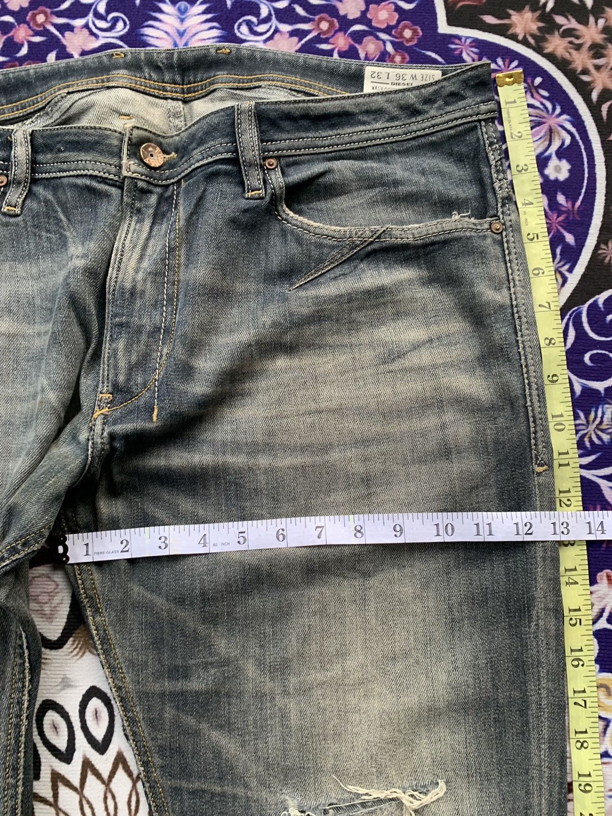 Diesel Vintage Diesel Industry Faded Wash Denim Size US 38 / EU 54 - 11 Thumbnail