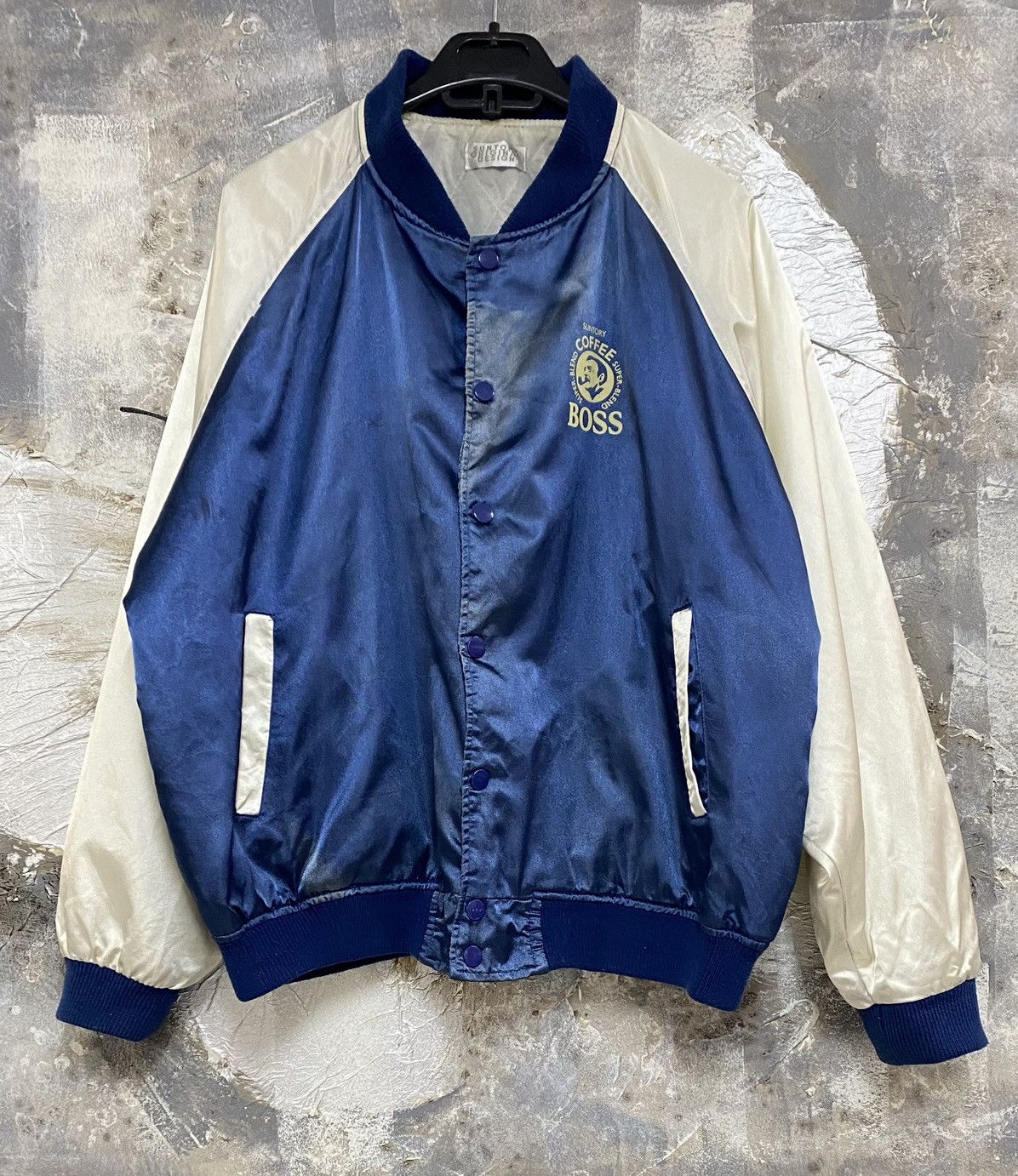 Vintage Suntory Coffee Boss Satin Varsity Jacket