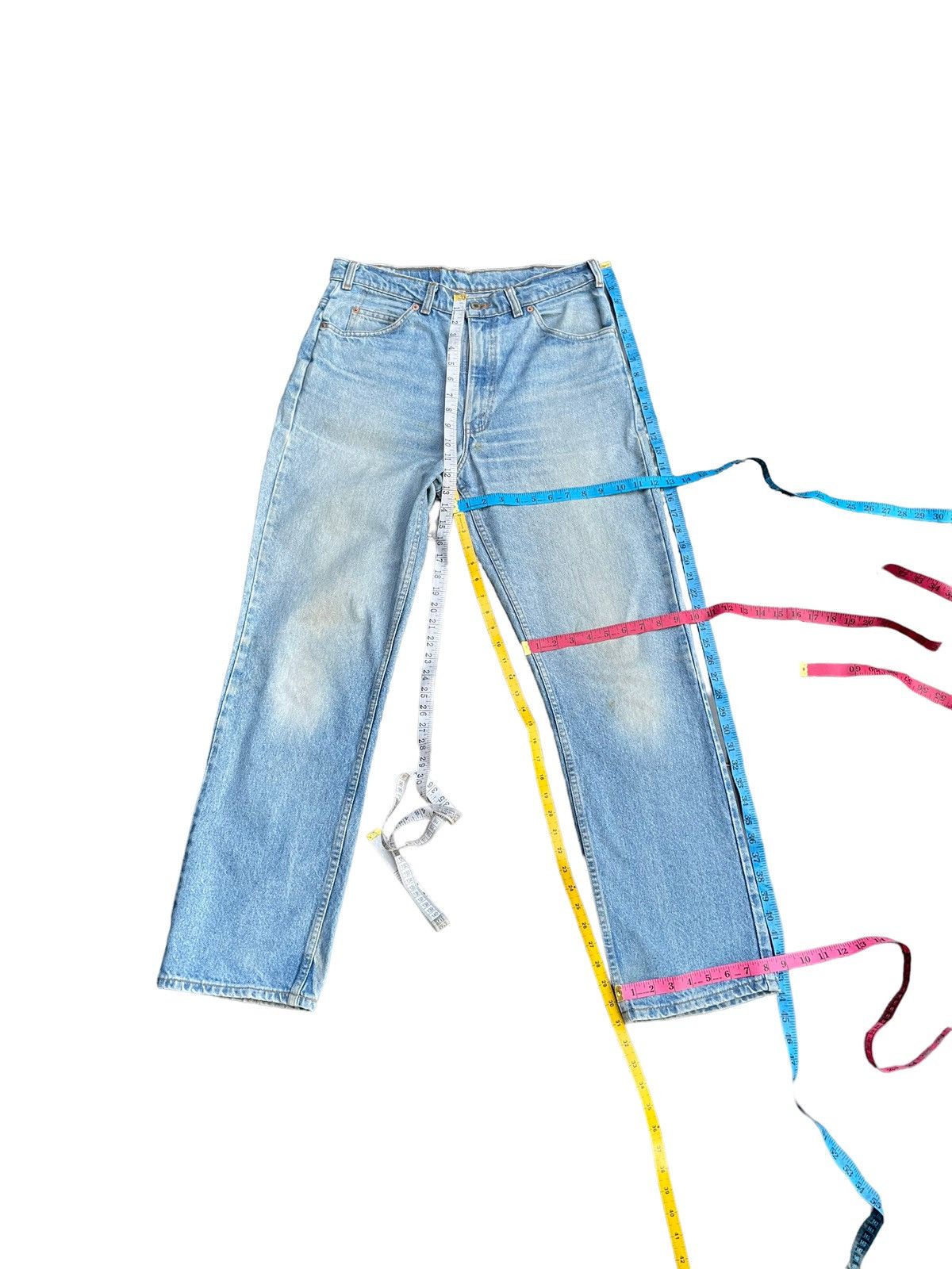 Levi's × Vintage Vintage Levis 619 e Orange Tab Denim Size US 35 - 22 Thumbnail