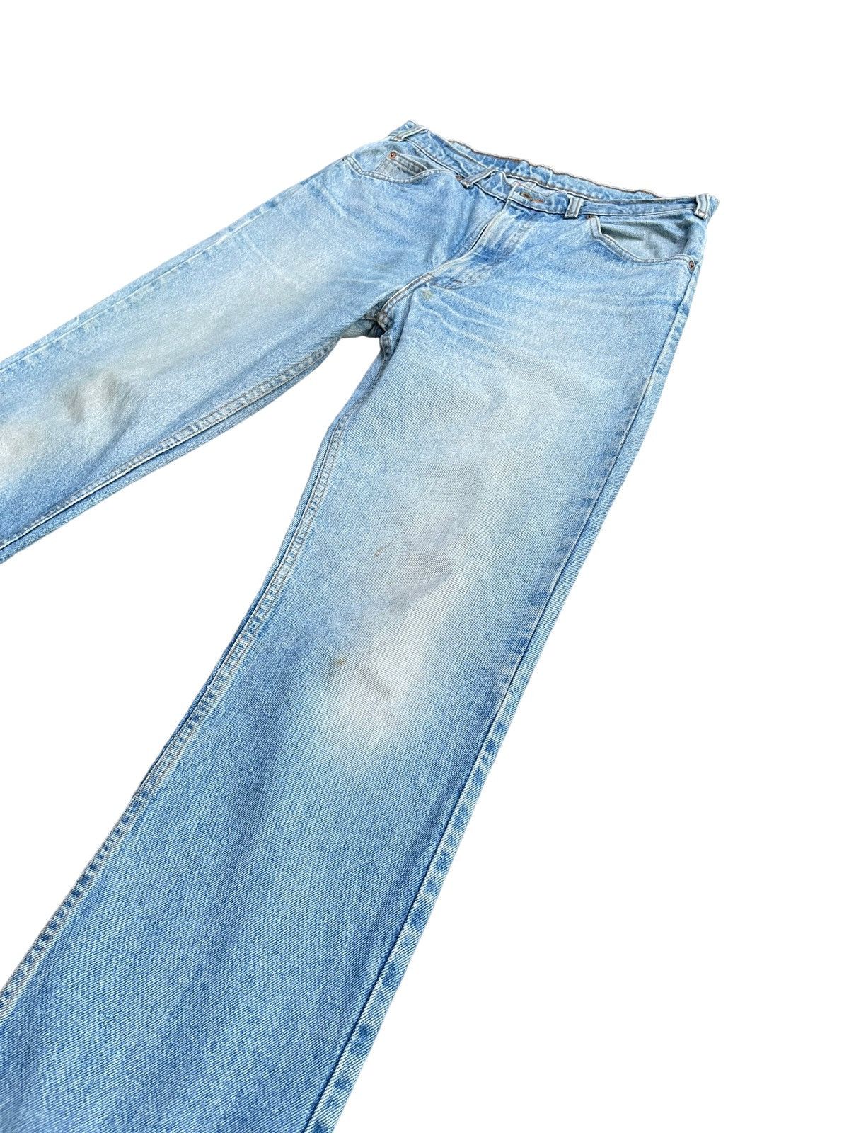 Levi's × Vintage Vintage Levis 619 e Orange Tab Denim Size US 35 - 2 Thumbnail