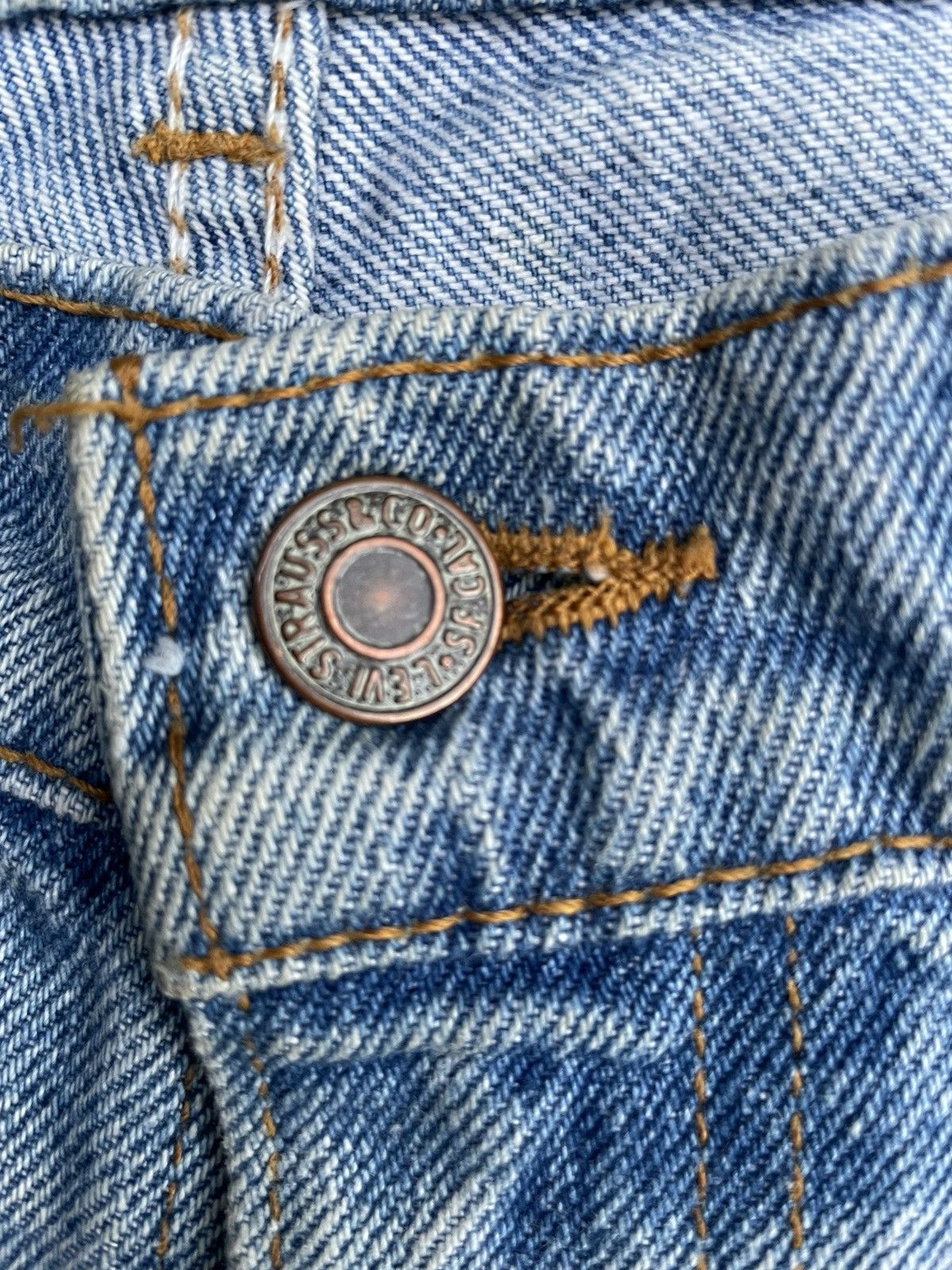 Levi's × Vintage Vintage Levis 619 e Orange Tab Denim Size US 35 - 19 Thumbnail
