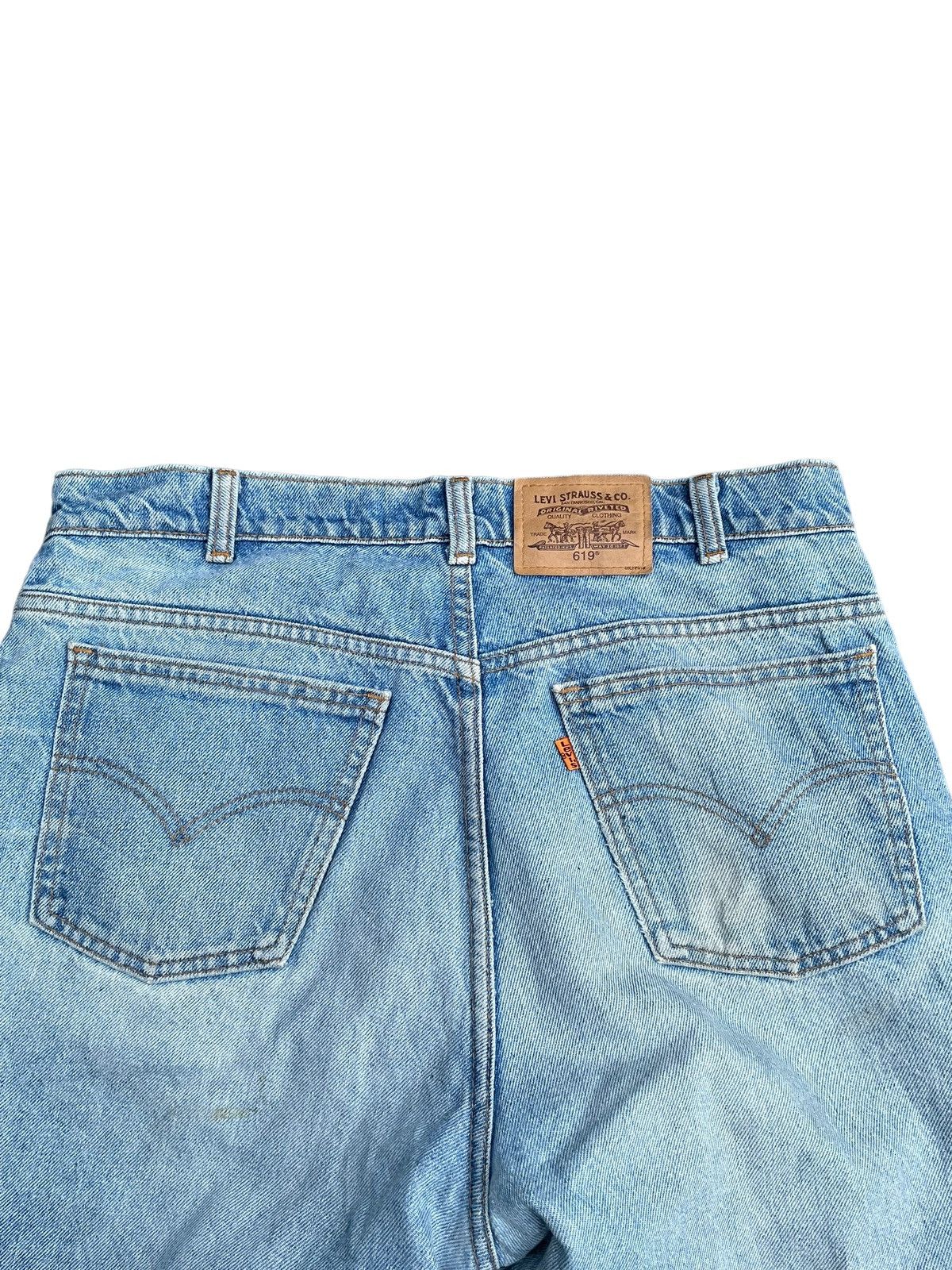Levi's × Vintage Vintage Levis 619 e Orange Tab Denim Size US 35 - 10 Thumbnail