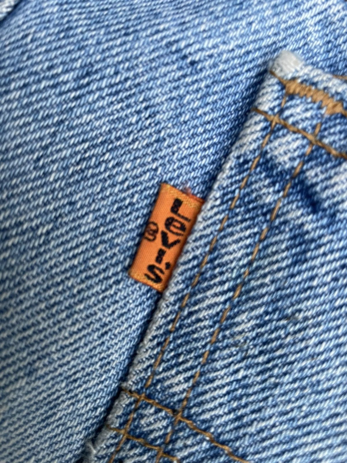 Levi's × Vintage Vintage Levis 619 e Orange Tab Denim Size US 35 - 13 Thumbnail
