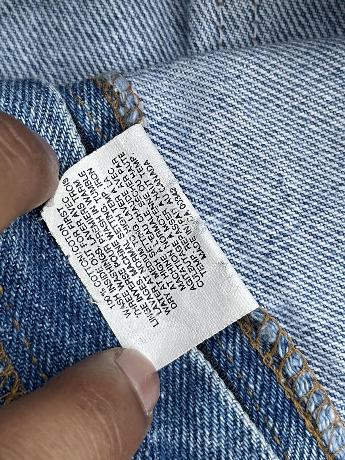 Levi's × Vintage Vintage Levis 619 e Orange Tab Denim Size US 35 - 15 Thumbnail