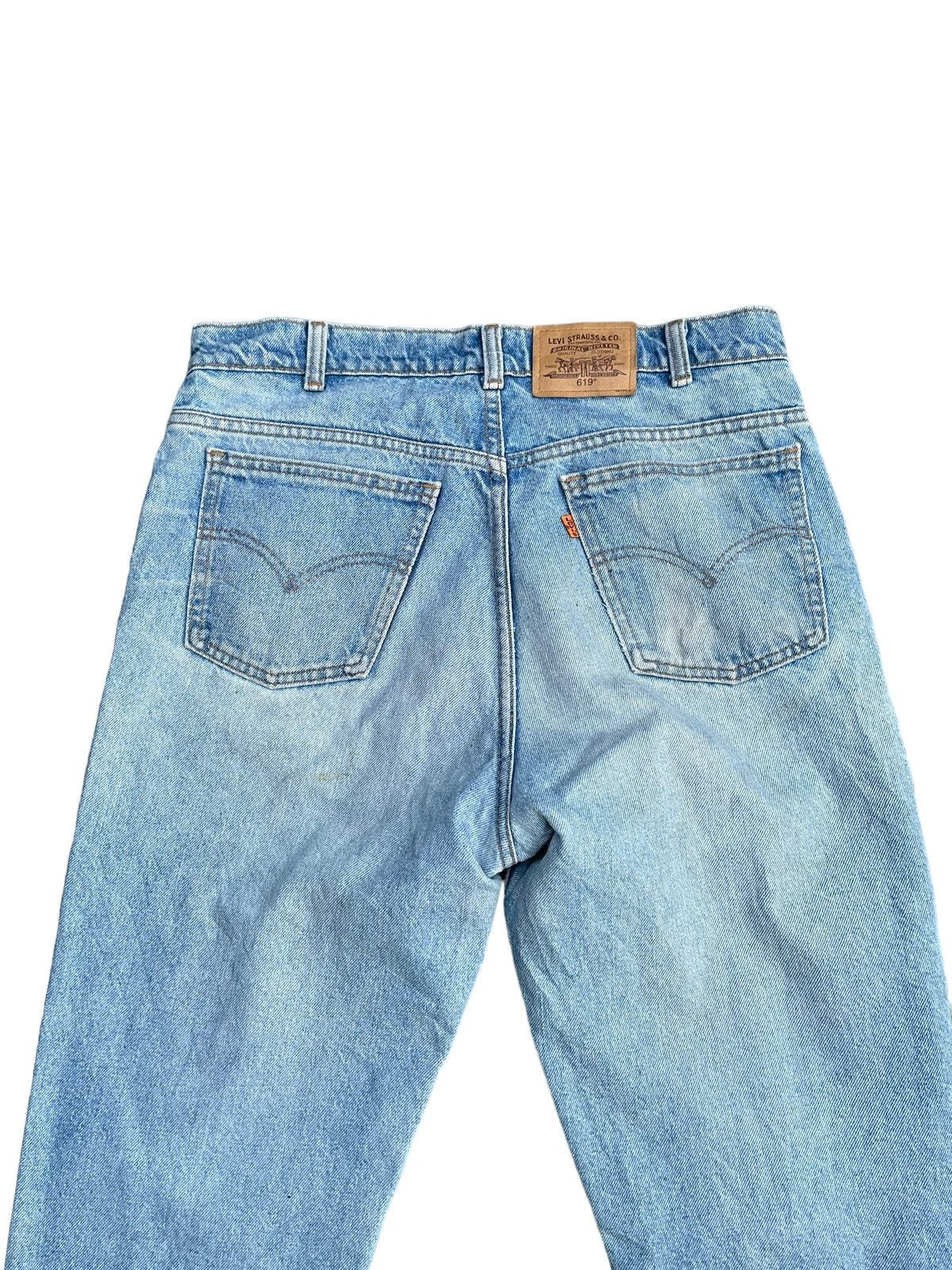 Levi's × Vintage Vintage Levis 619 e Orange Tab Denim Size US 35 - 9 Thumbnail