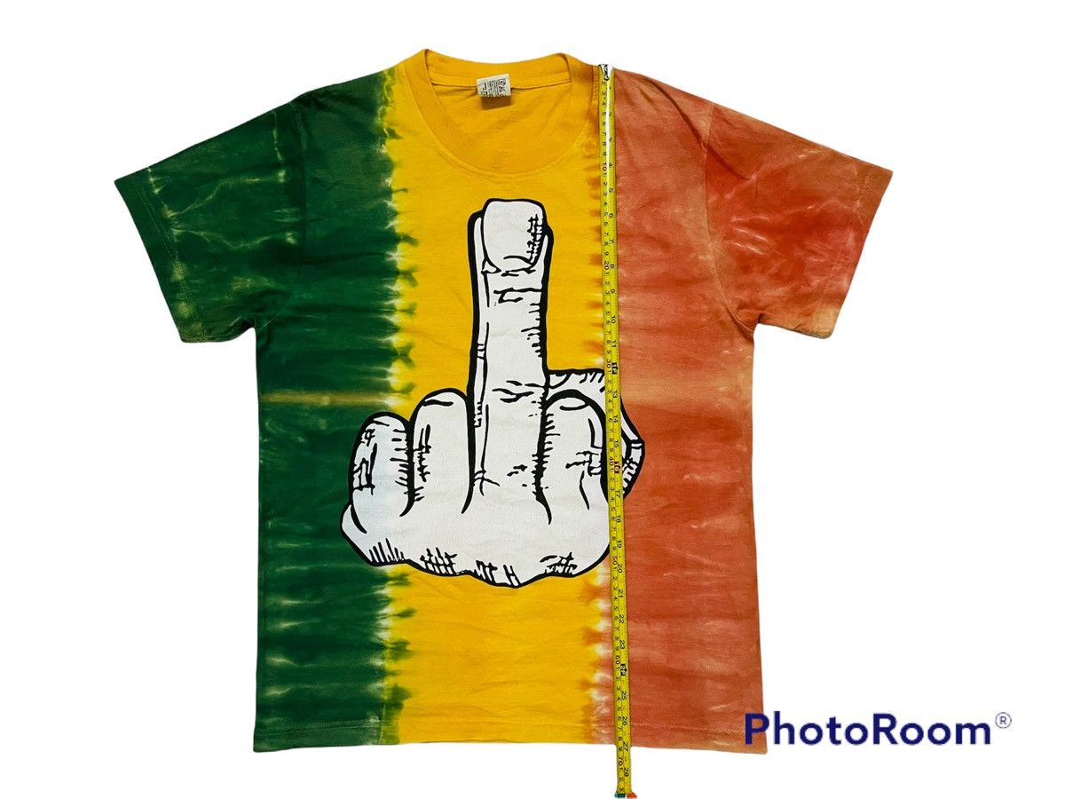 Vintage 🔥BEST OFFER🔥Vintage Hand Fuck Rasta T Shirt Size US M / EU 48-50 / 2 - 4 Thumbnail