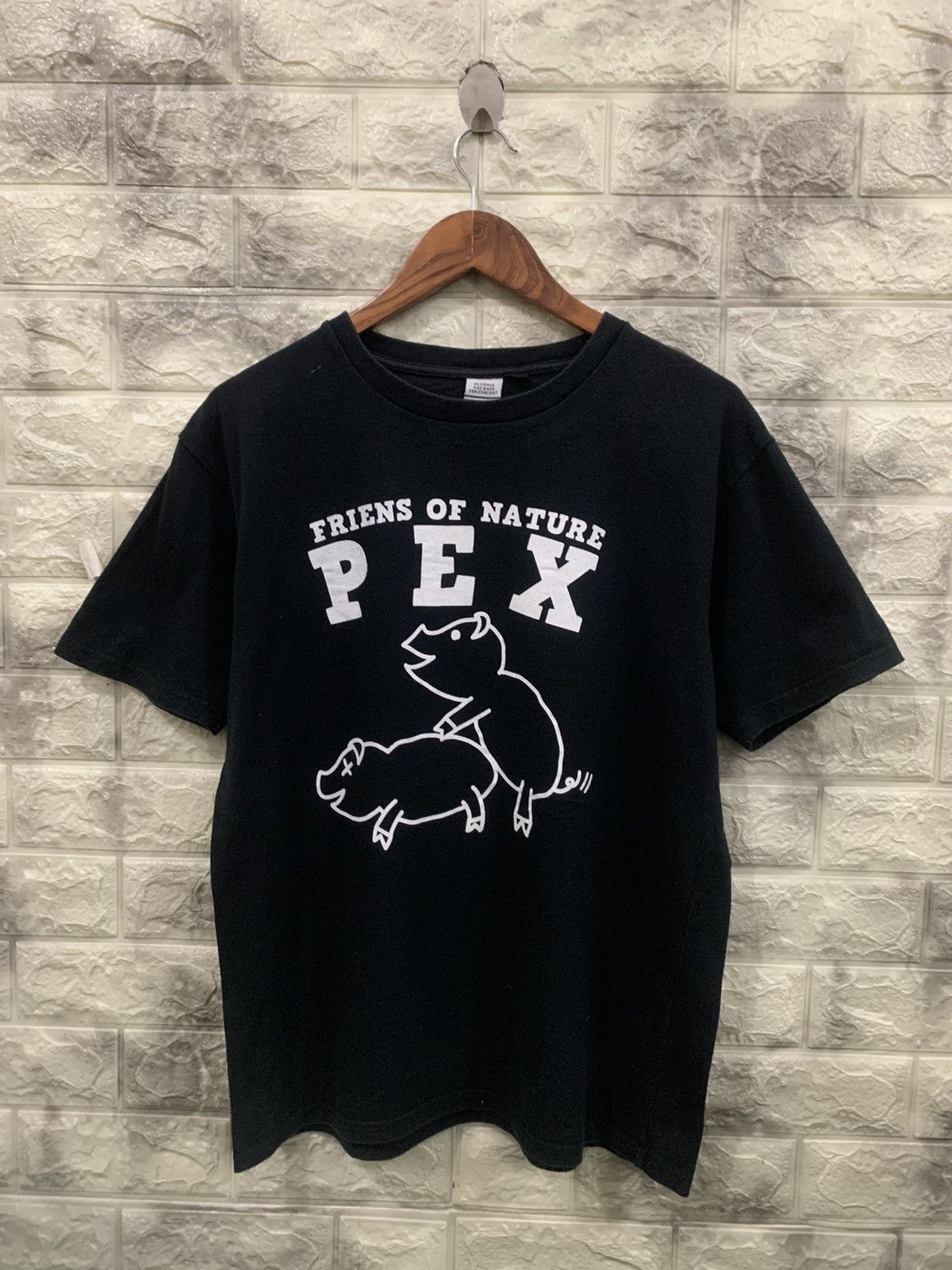 Vintage Oblo Black Tee Size US L / EU 52-54 / 3 - 1 Thumbnail