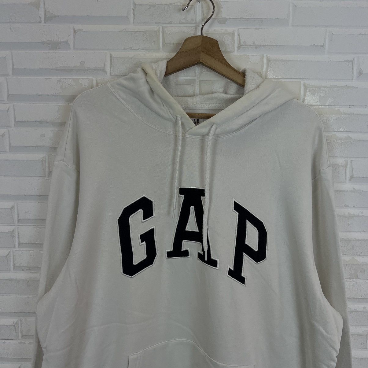 Japanese Brand VINTAGE HOODIE GAP EMBROIDERY BIG LOGO STREET WEAR Size US XL / EU 56 / 4 - 3 Thumbnail