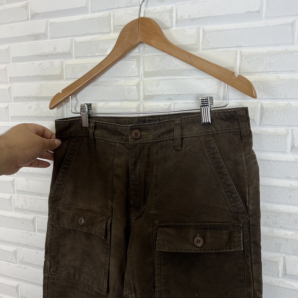 Japanese Brand CARGO PANTS MULTI POCKET SURVIVAL WEAR BEAN SIGNATURE Size US 32 / EU 48 - 5 Thumbnail