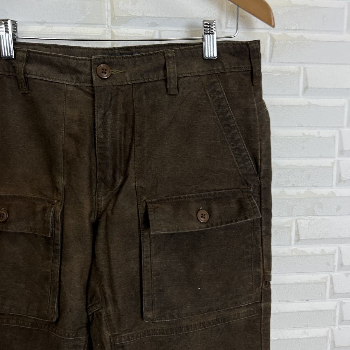 Japanese Brand CARGO PANTS MULTI POCKET SURVIVAL WEAR BEAN SIGNATURE Size US 32 / EU 48 - 4 Thumbnail