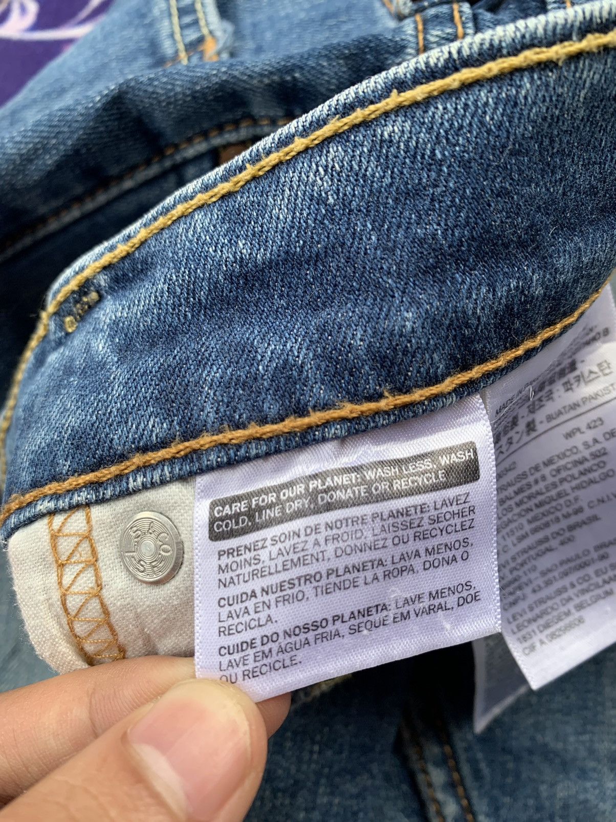 Levi's Levis 510 Faded Wash Denim Size US 33 - 4 Thumbnail