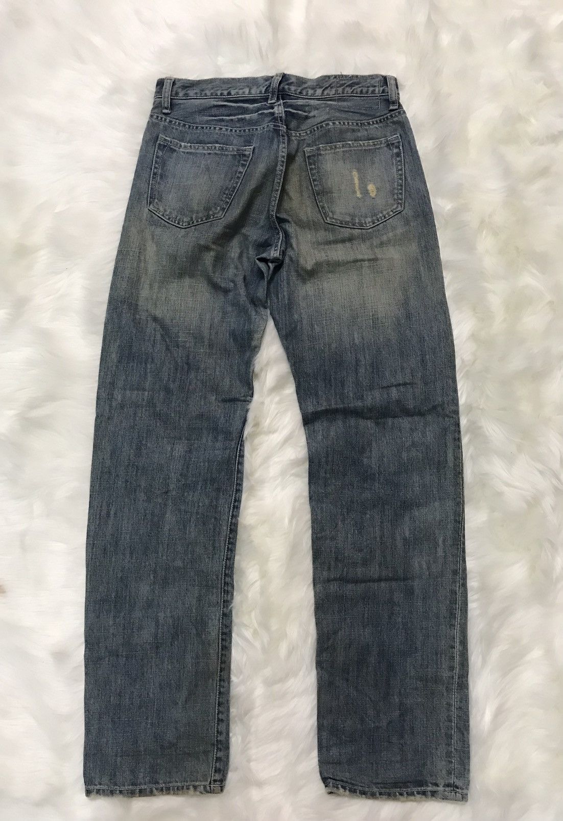 Designer × Japanese Brand Garage Blue Distressed Denim Nice Design Size US 32 / EU 48 - 2 Thumbnail