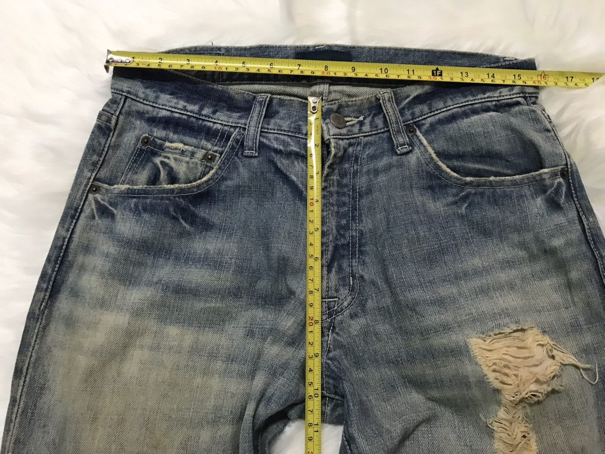 Designer × Japanese Brand Garage Blue Distressed Denim Nice Design Size US 32 / EU 48 - 7 Thumbnail