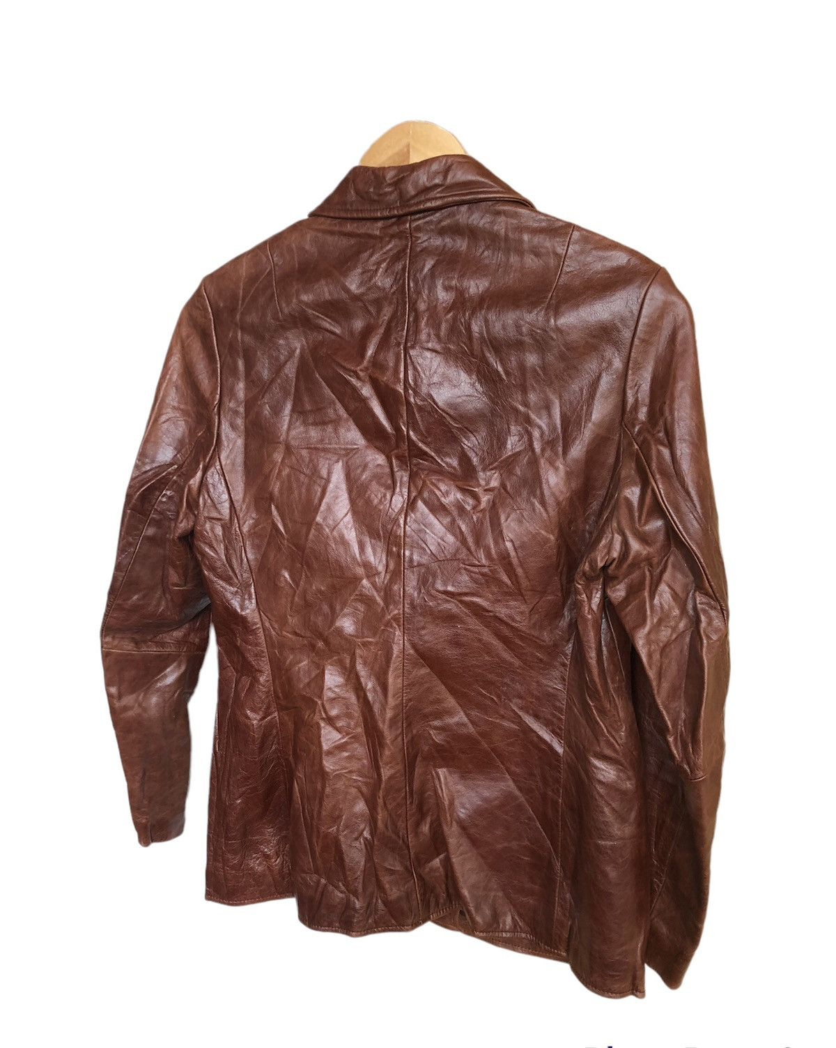 Gap Vintage GAP Single Breasted Leather Jacket Size XS / US 0-2 / IT 36-38 - 2 Thumbnail