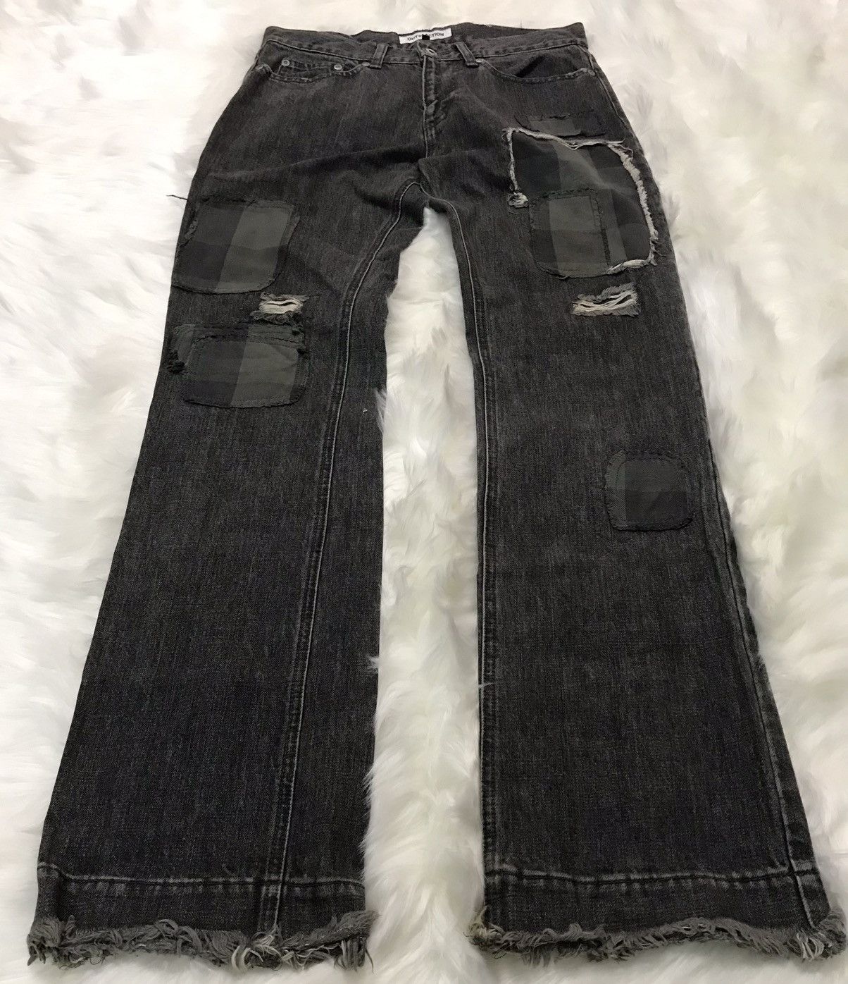 Designer × Japanese Brand Out of Action Japanese Brand Patchwork Denim Nice Design Size US 32 / EU 48 - 3 Thumbnail