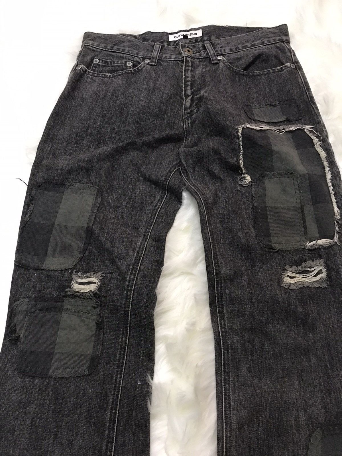 Designer × Japanese Brand Out of Action Japanese Brand Patchwork Denim Nice Design Size US 32 / EU 48 - 4 Thumbnail