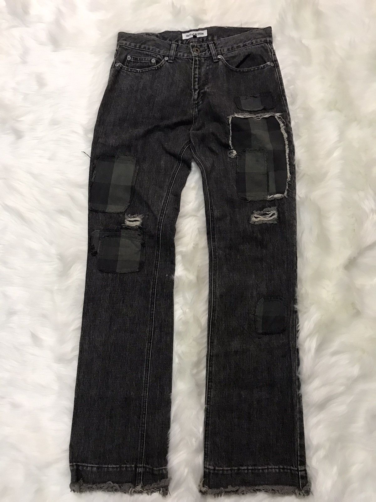 Designer × Japanese Brand Out of Action Japanese Brand Patchwork Denim Nice Design Size US 32 / EU 48 - 1 Thumbnail