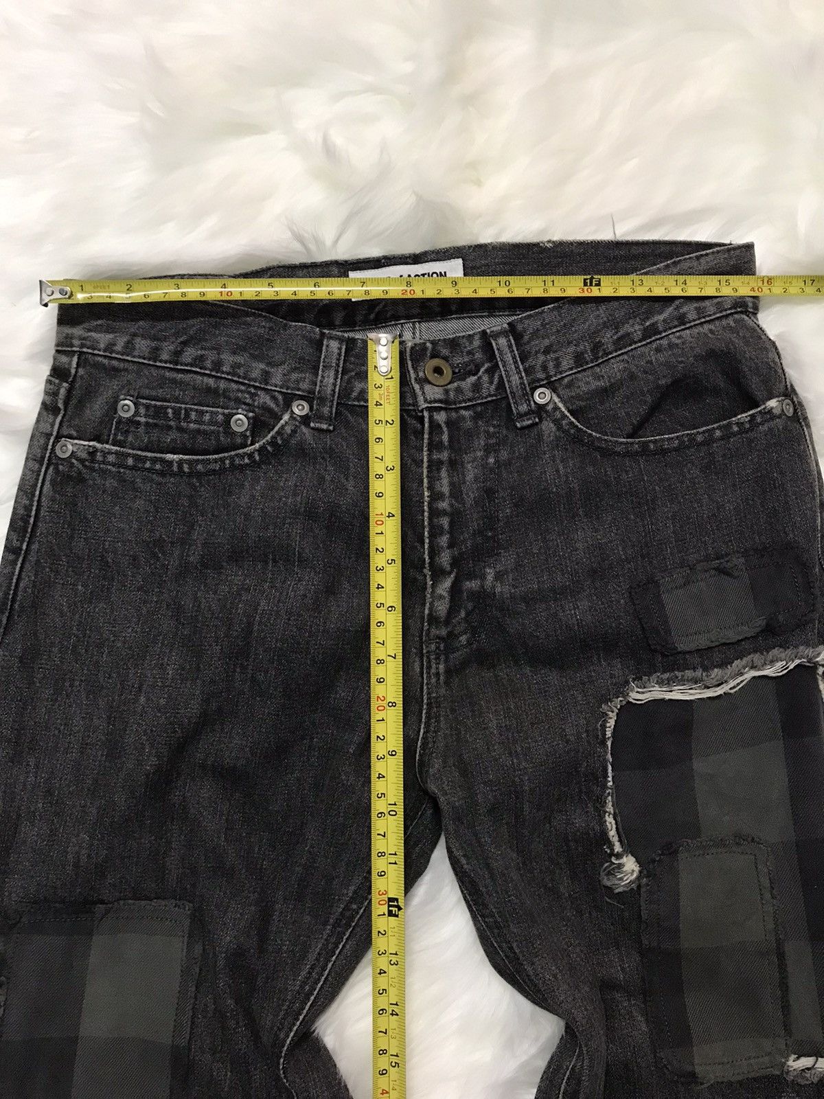 Designer × Japanese Brand Out of Action Japanese Brand Patchwork Denim Nice Design Size US 32 / EU 48 - 11 Thumbnail