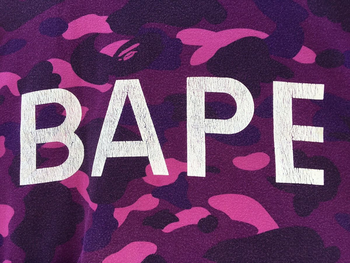 Bape Rare BAPE A Bathing Ape Colour Camo College Tee Reversible Size US L / EU 52-54 / 3 - 15 Thumbnail