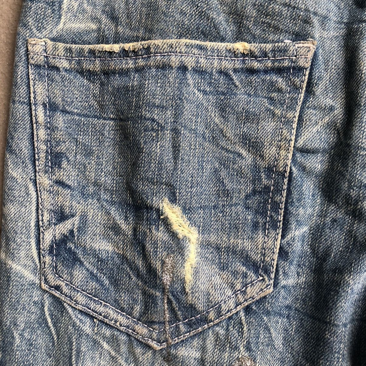 Japanese Brand Distressed silver paint splatter denim by Nylaus🔥 Size US 30 / EU 46 - 14 Thumbnail