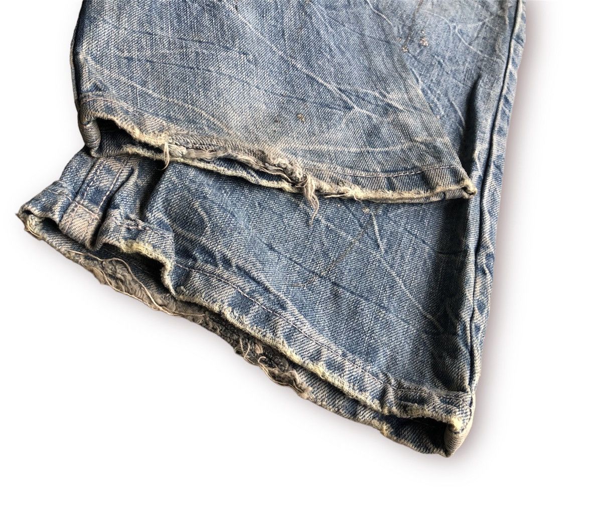 Japanese Brand Distressed silver paint splatter denim by Nylaus🔥 Size US 30 / EU 46 - 15 Thumbnail