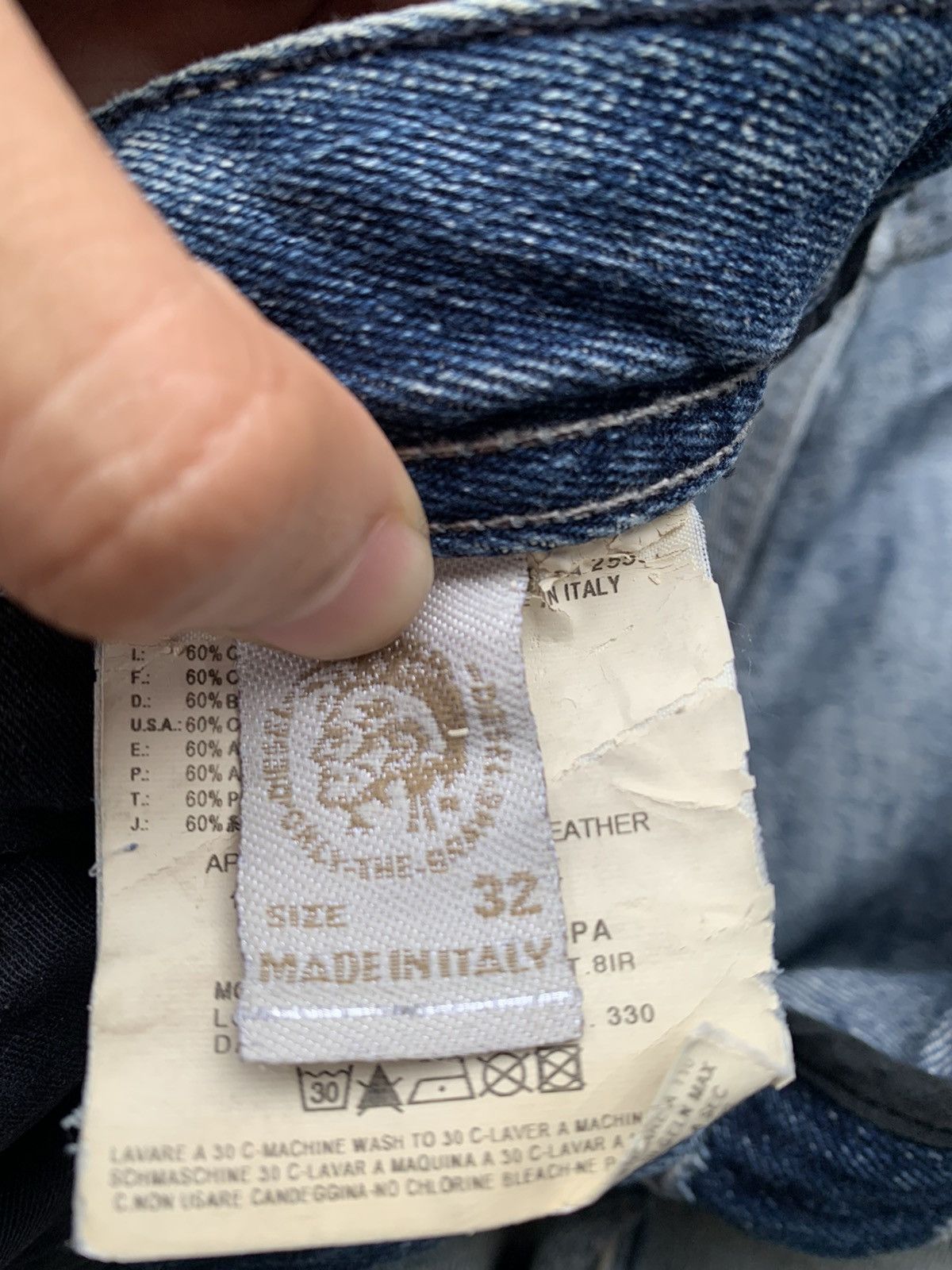 Diesel Vintage Diesel Industry Distressed Denim Size US 34 / EU 50 - 8 Thumbnail