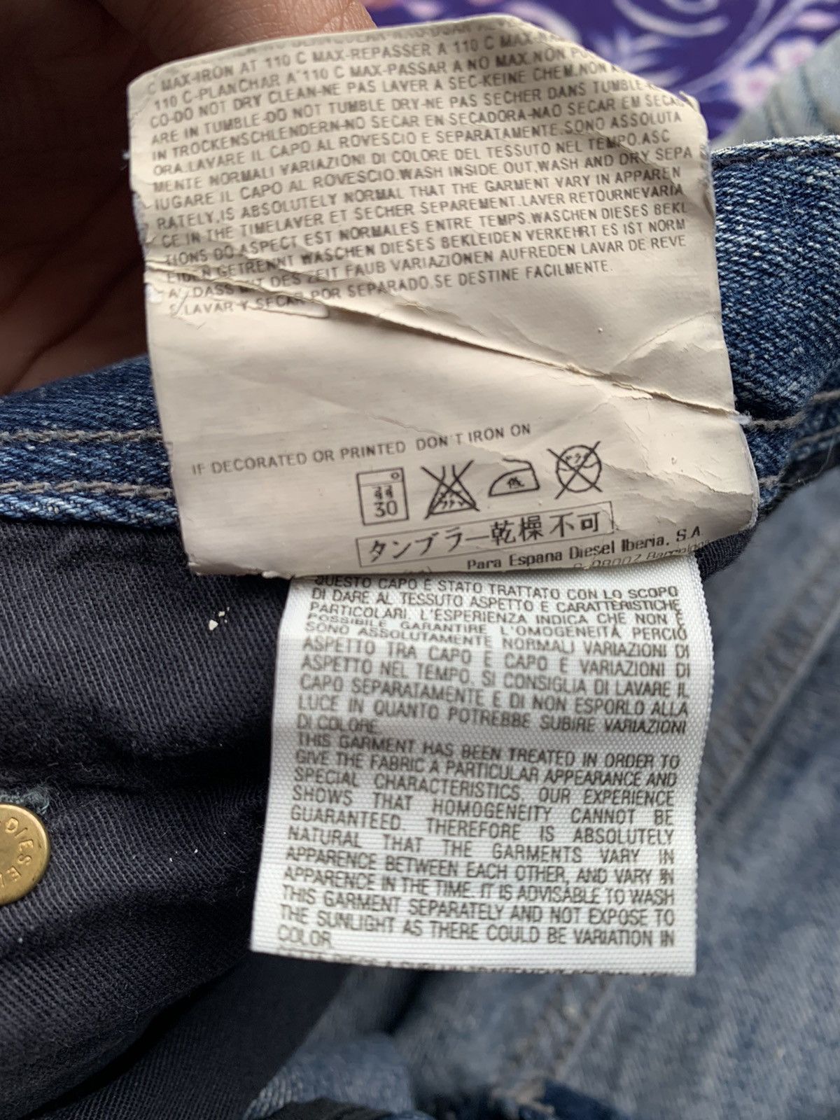Diesel Vintage Diesel Industry Distressed Denim Size US 34 / EU 50 - 10 Thumbnail