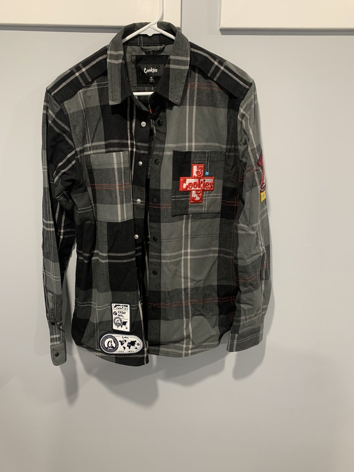 image of Cookies Flannel in Black, Men's (Size Medium)