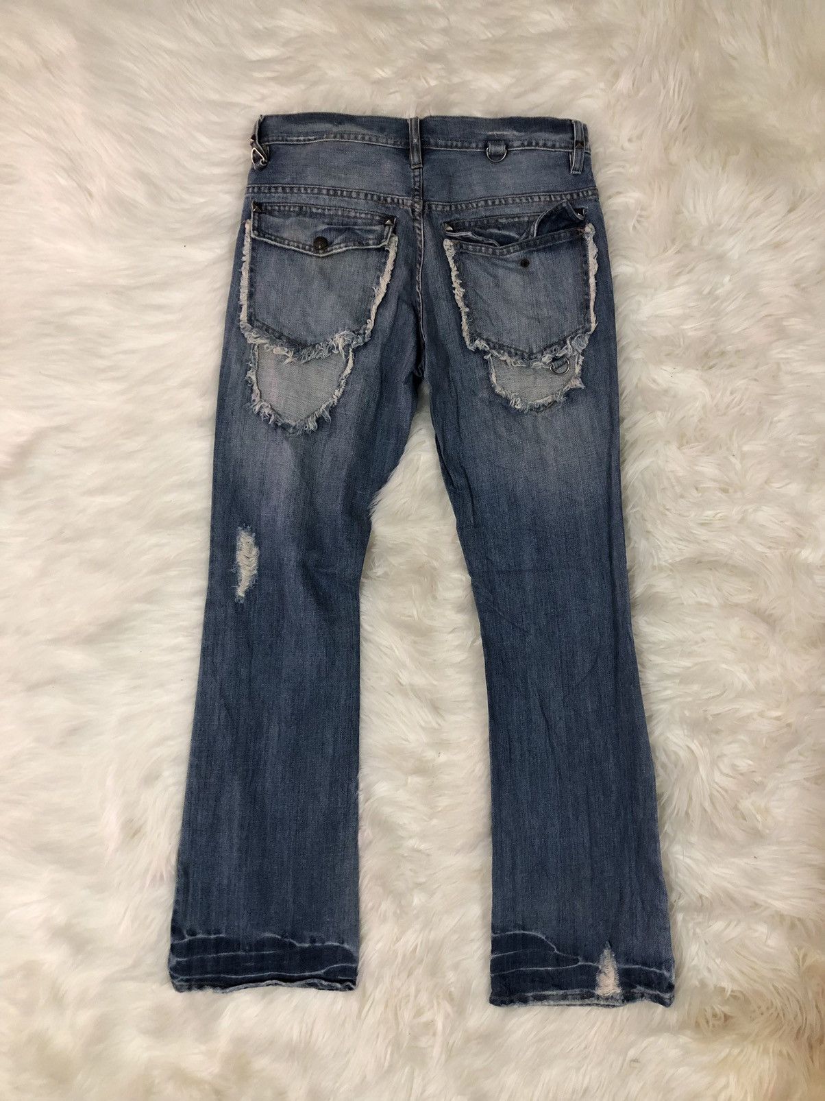 Designer × Japanese Brand Midas Bootcut Punk Design Distressed Denim 🤟🏼 Size US 31 - 12 Thumbnail