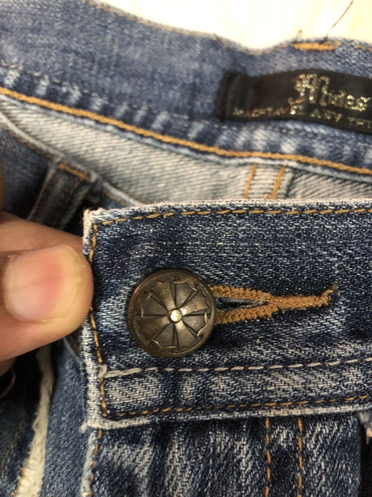 Designer × Japanese Brand Midas Bootcut Punk Design Distressed Denim 🤟🏼 Size US 31 - 7 Thumbnail