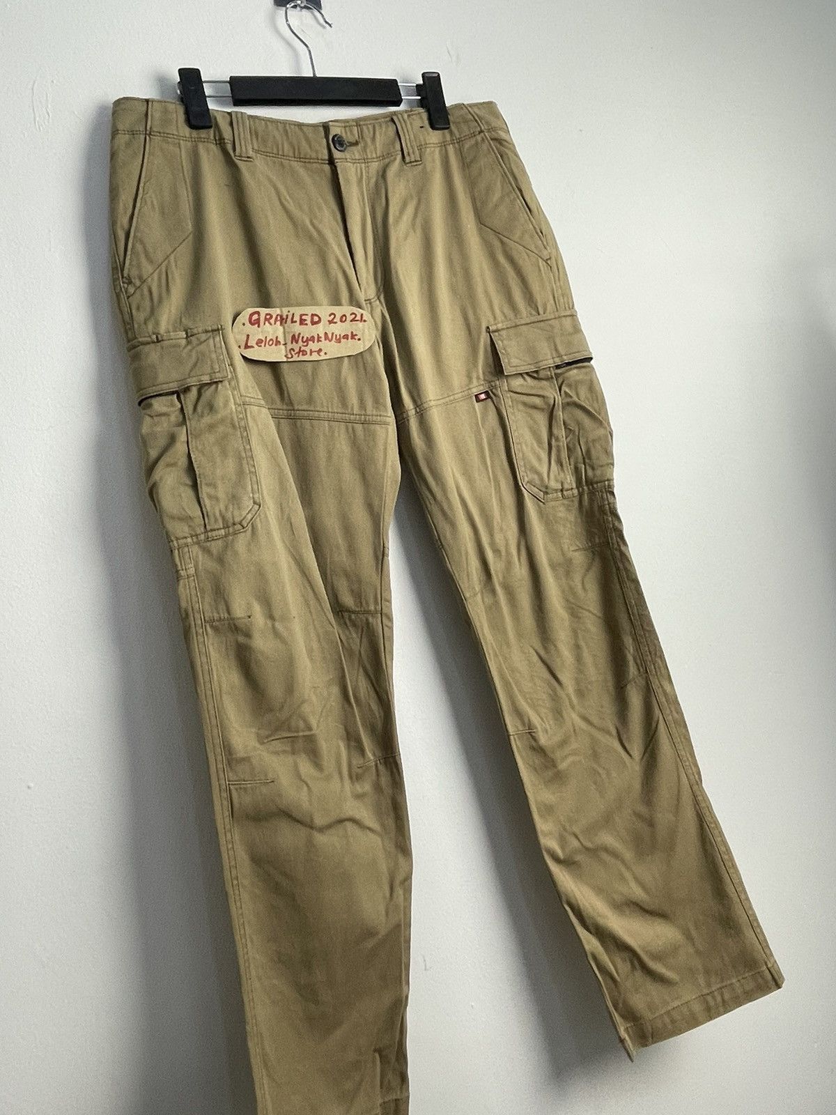Japanese Brand ❌Last Drop❌Rare Burtlie Cargo pants multipocket Size US 33 - 17 Thumbnail