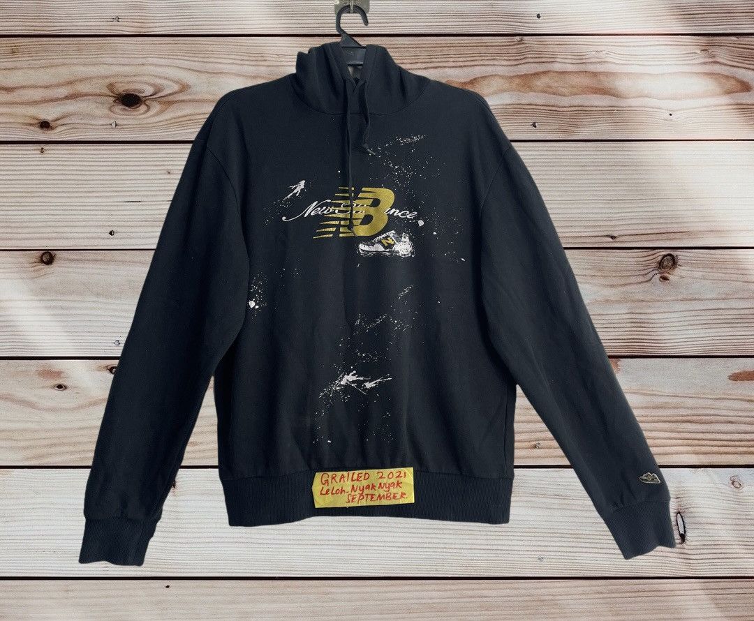 New Balance New balance Sweatshirt hoodies distressed Size US XL / EU 56 / 4 - 1 Thumbnail