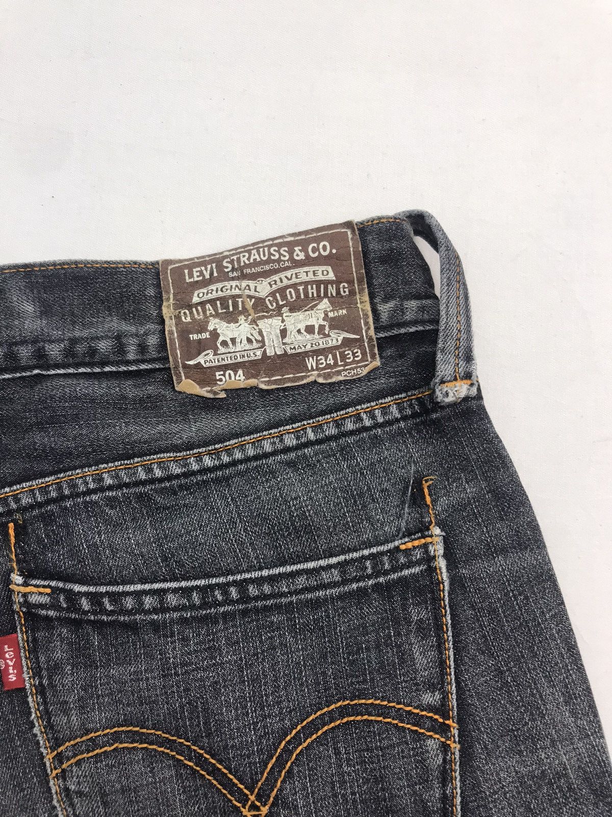Levi's Levis 504 Jeans faded Size US 34 / EU 50 - 6 Thumbnail