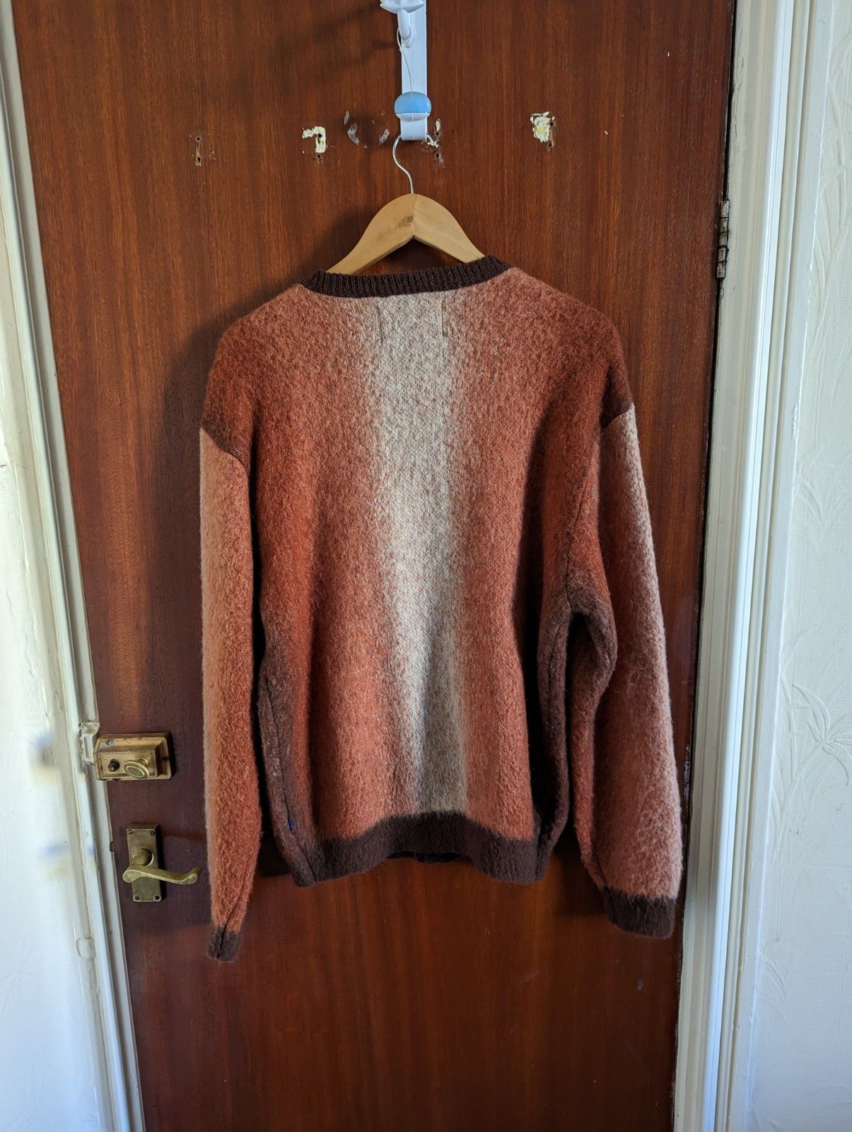 Awake Awake NY Mohair Ombre Striped Cardigan - Terracotta | Grailed