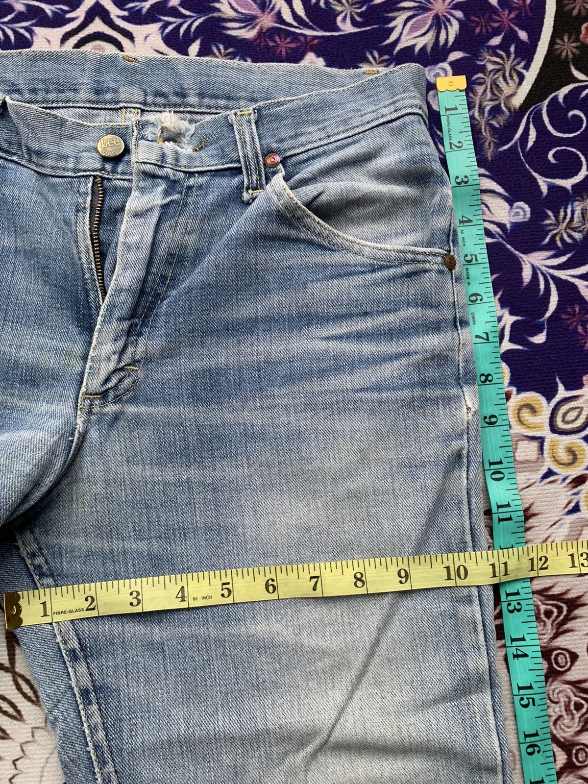 Lee Vintage 70’s Lee Raiders Distressed Denim Size US 30 / EU 46 - 11 Thumbnail