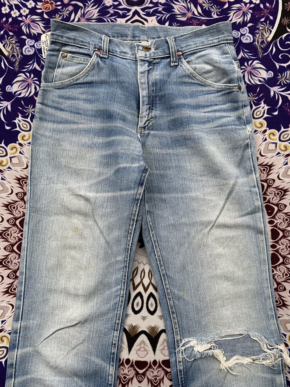 Lee Vintage 70’s Lee Raiders Distressed Denim Size US 30 / EU 46 - 3 Thumbnail